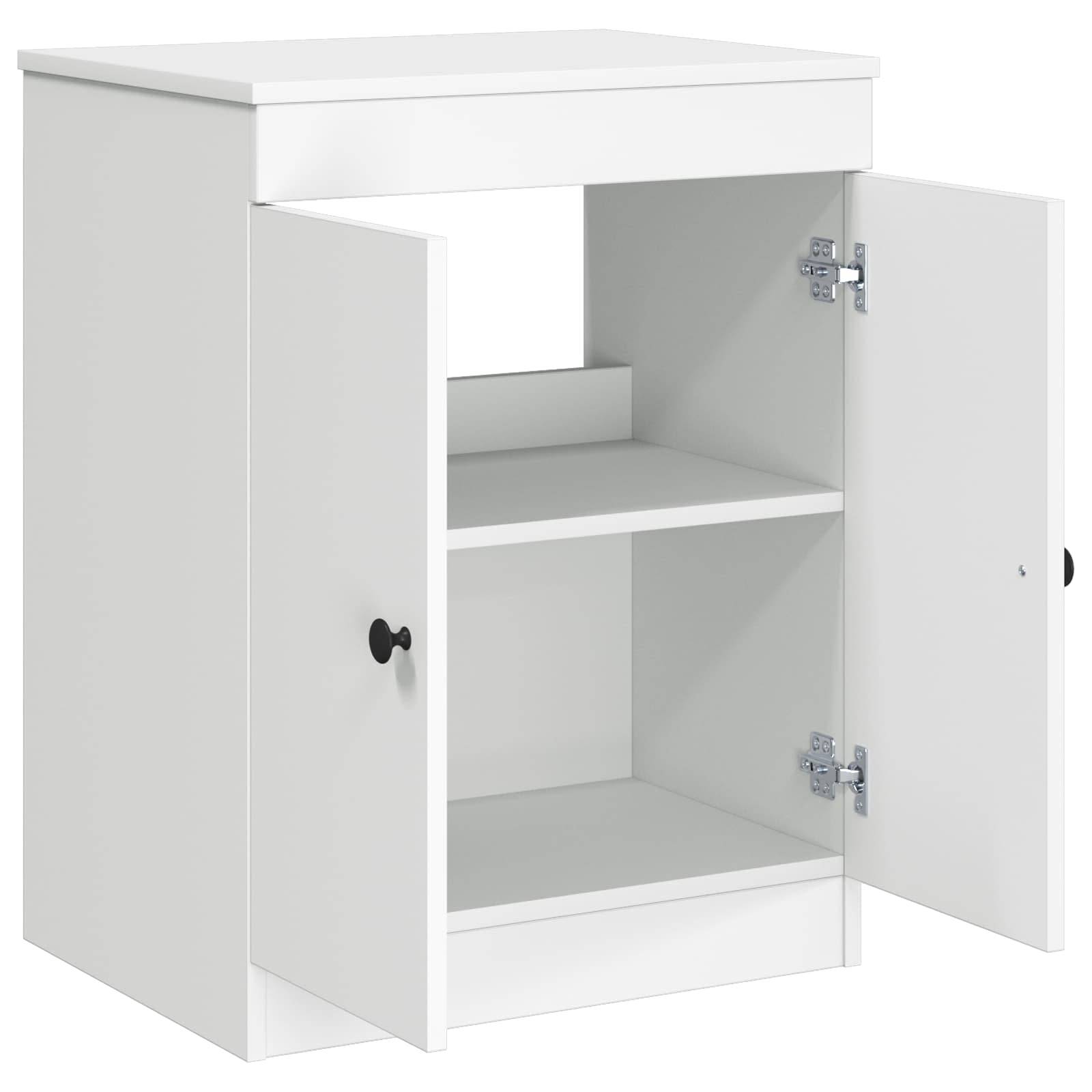 vidaXL Badezimmerschrank Weiß 54 x 41 x 70 cm Holzwerkstoff