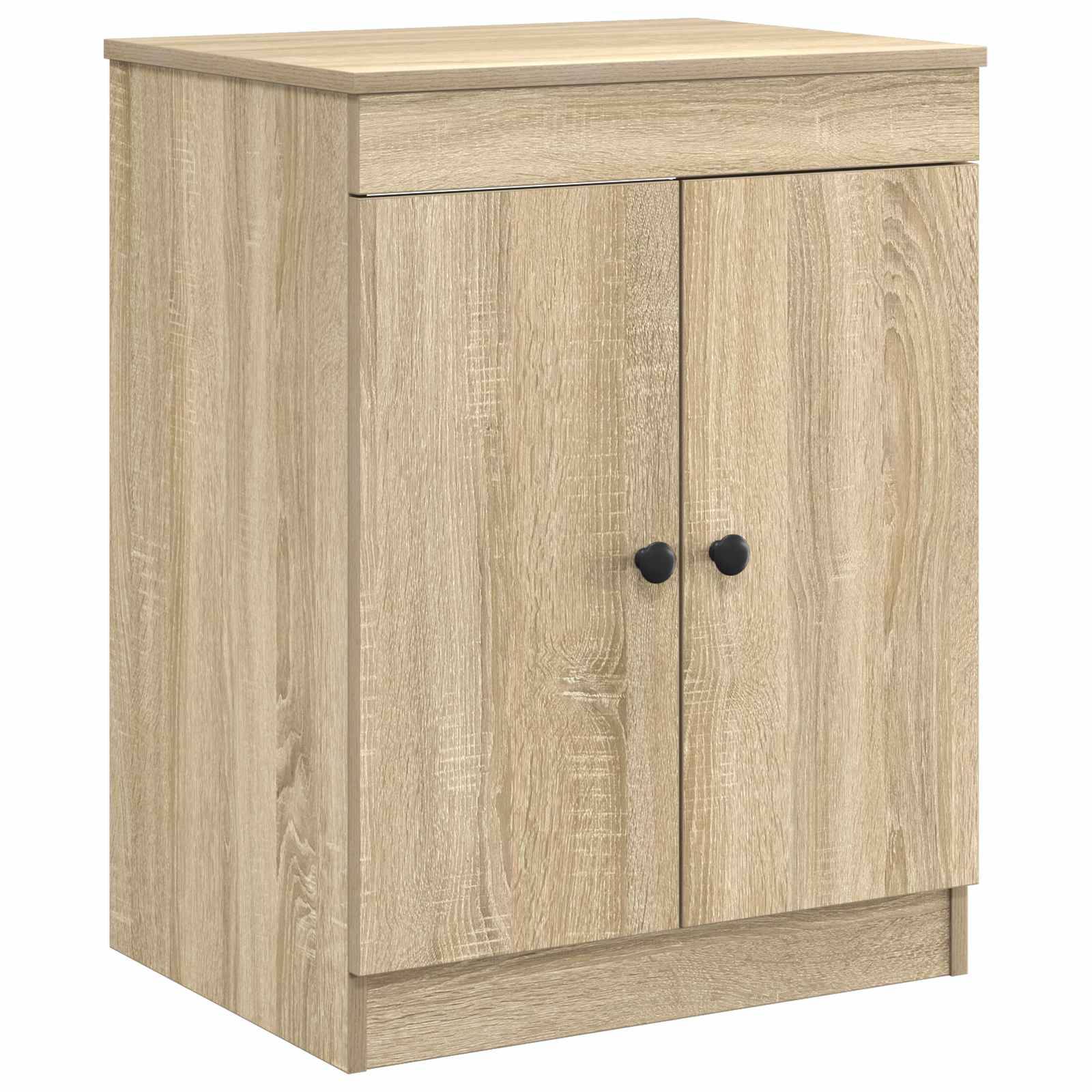 vidaXL Badezimmermöbel-Set Sonoma-Eiche Holzwerkstoff
