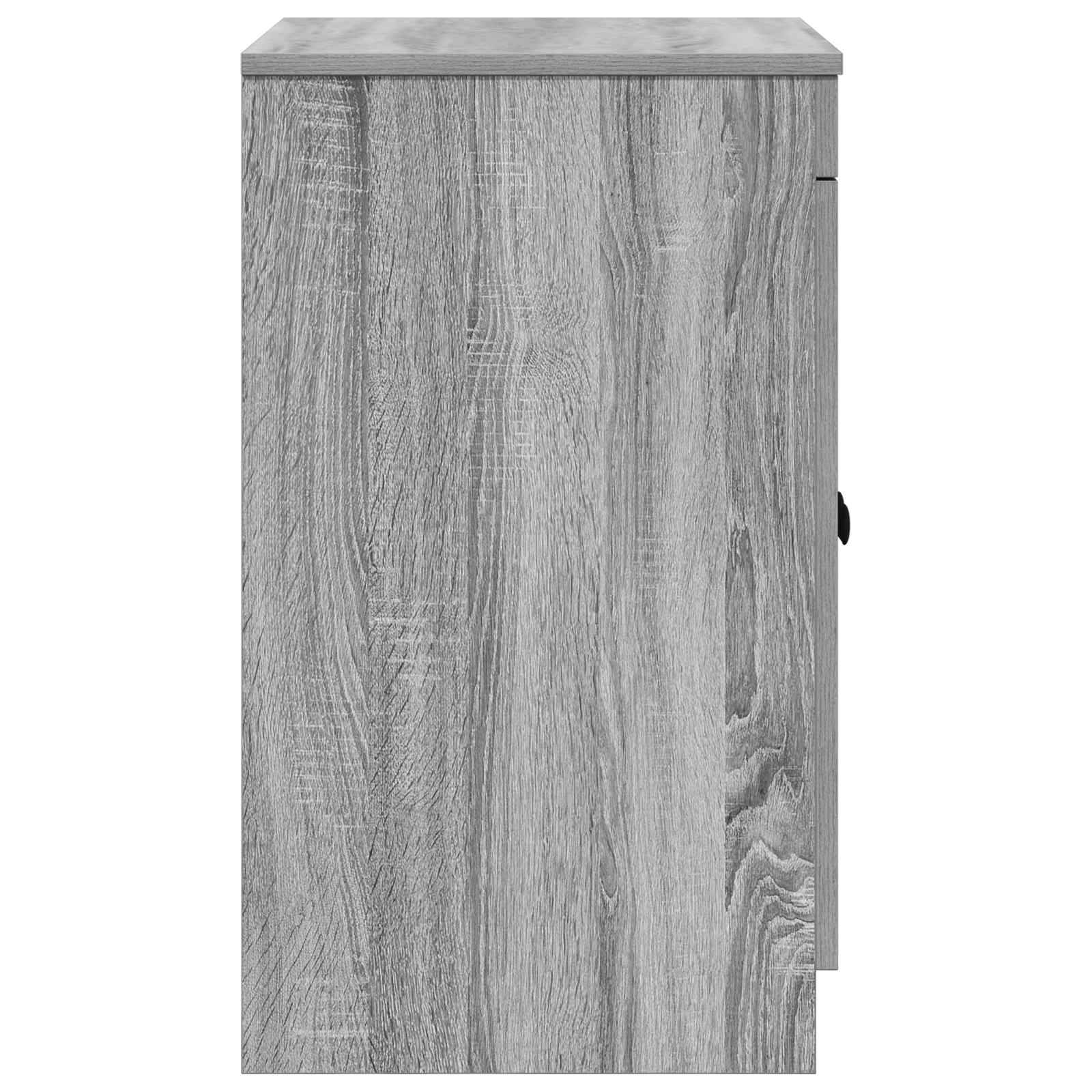 vidaXL Badezimmerschrank Grau Sonoma 54 x 41 x 70 cm Holzwerkstoff