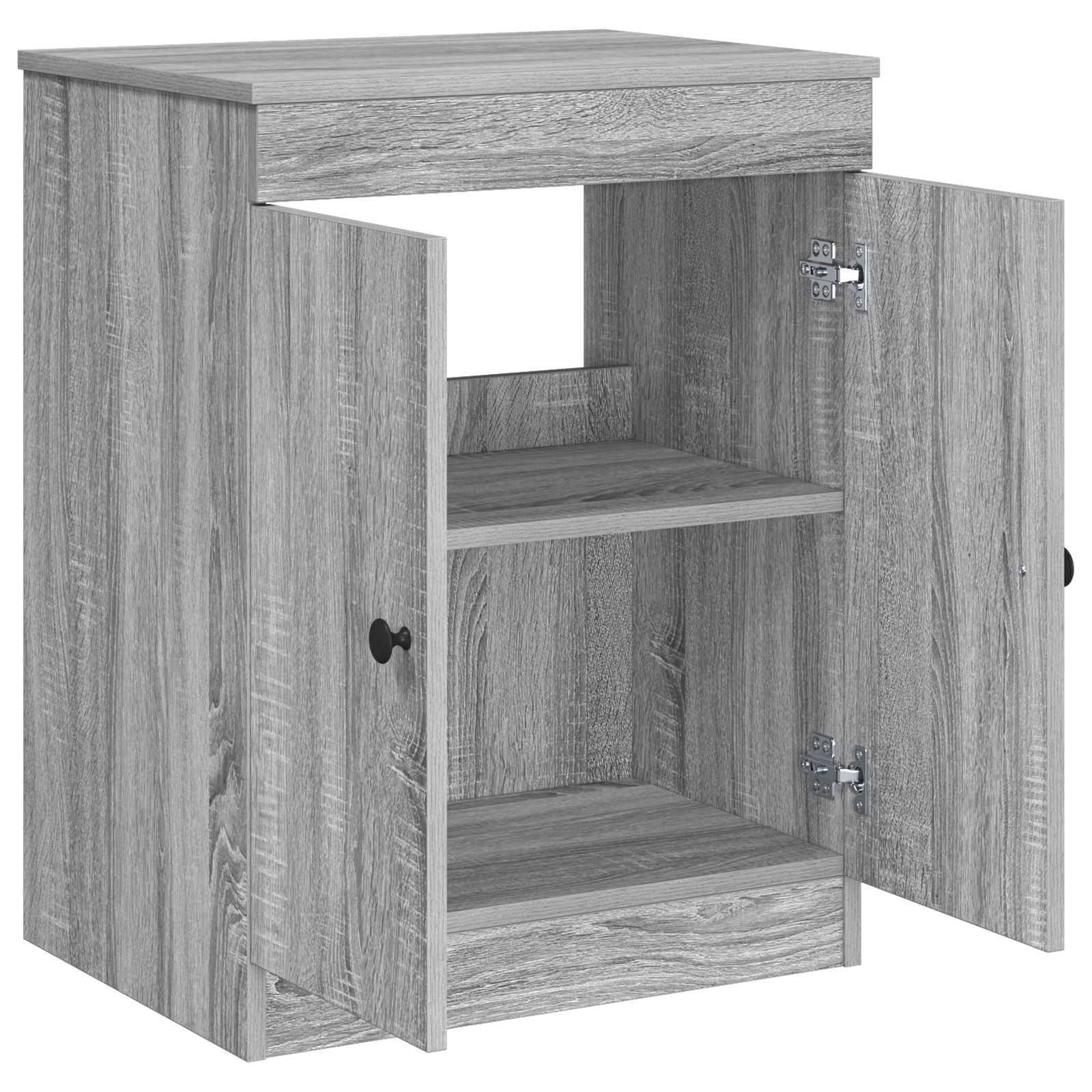 vidaXL Badezimmerschrank Grau Sonoma 54 x 41 x 70 cm Holzwerkstoff