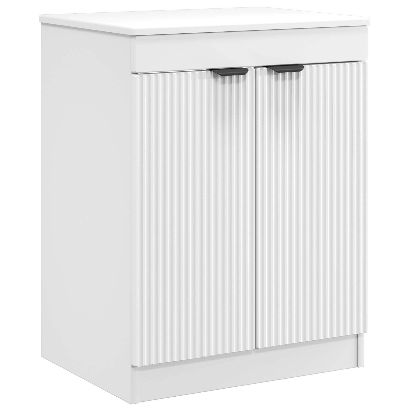 vidaXL Badezimmerschrank Weiß 54 x 41 x 70 cm Holzwerkstoff
