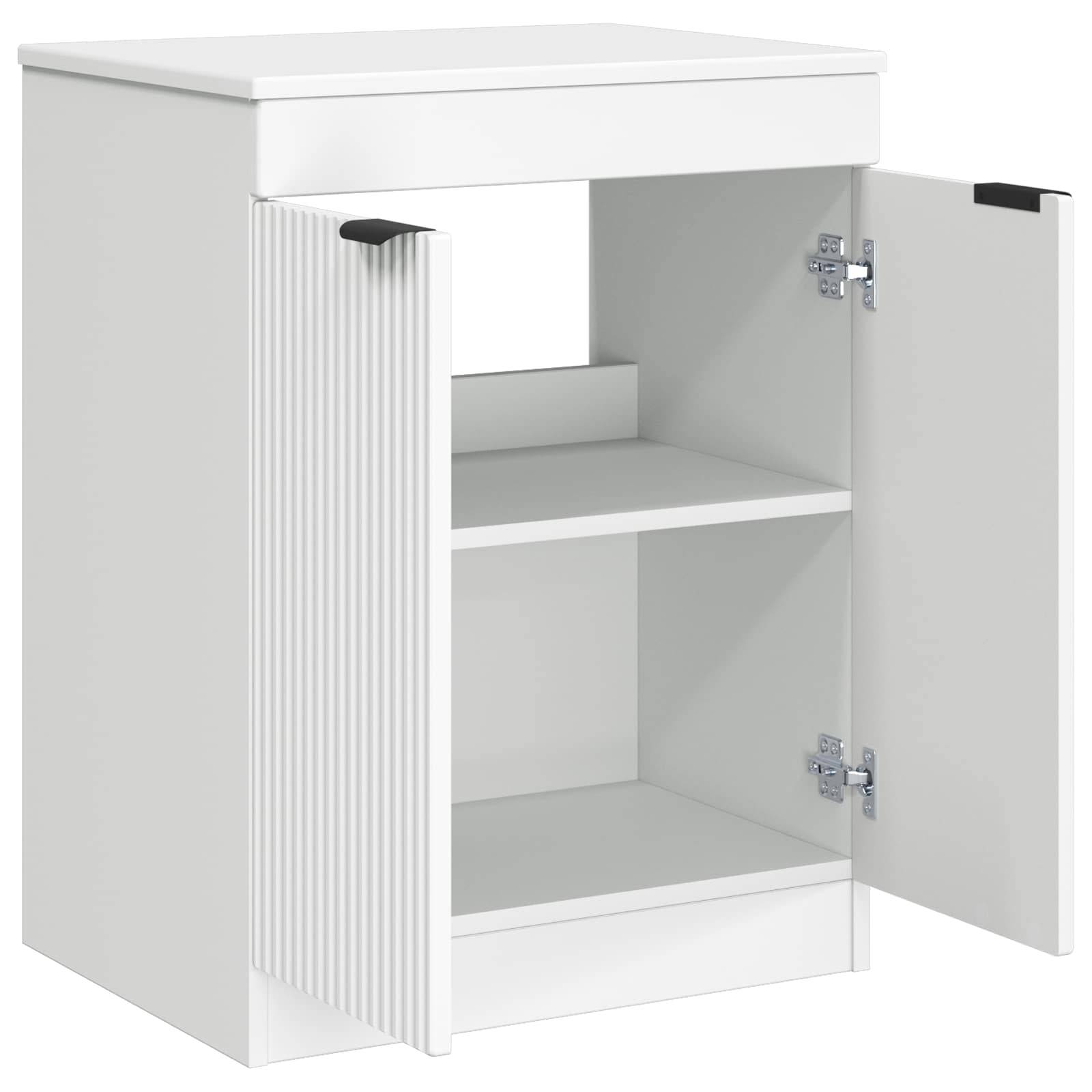 vidaXL Badezimmerschrank Weiß 54 x 41 x 70 cm Holzwerkstoff