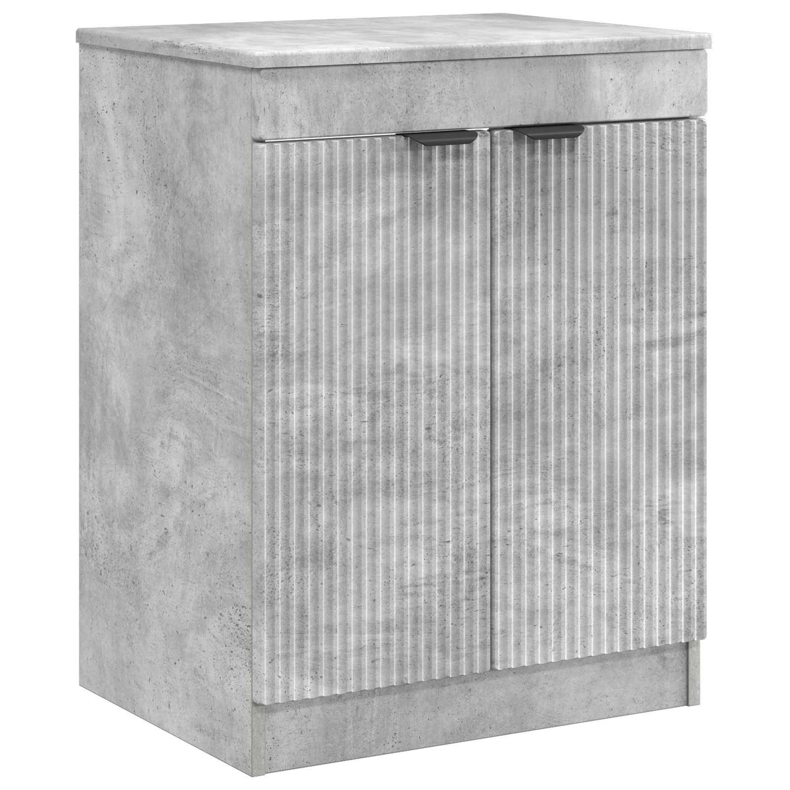 vidaXL Badezimmerschrank Betongrau 54 x 41 x 70 cm Holzwerkstoff