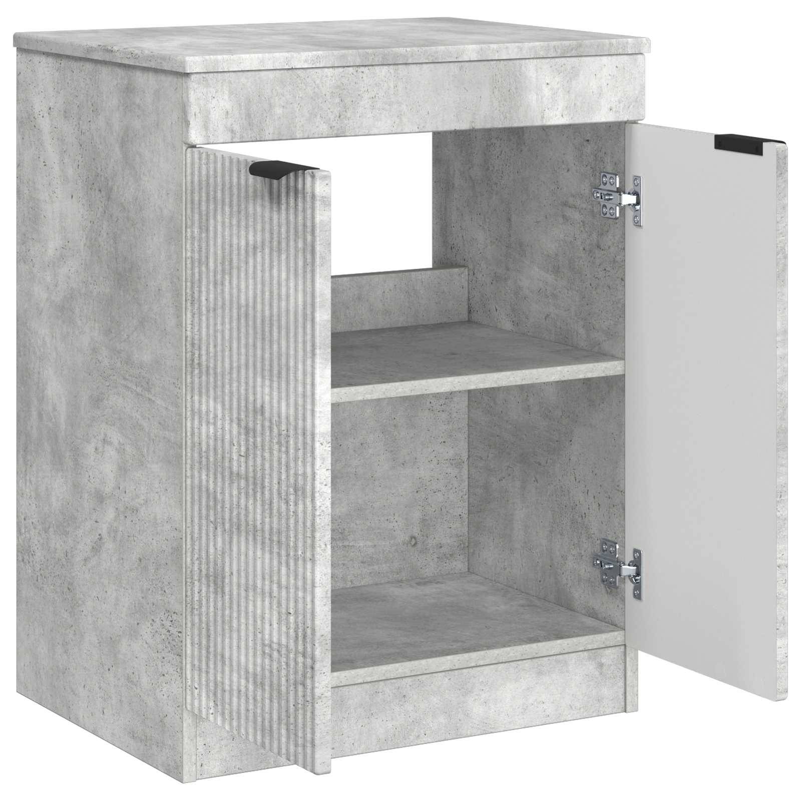 vidaXL Badezimmerschrank Betongrau 54 x 41 x 70 cm Holzwerkstoff