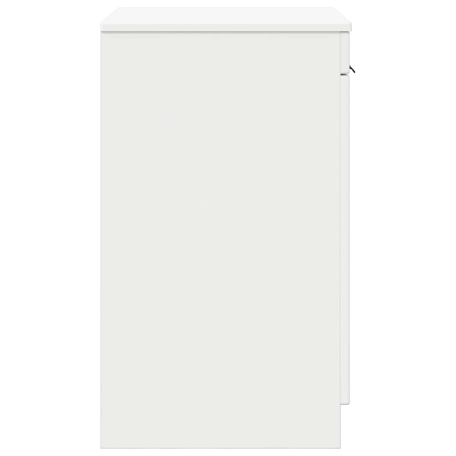 vidaXL Badezimmerschrank Hochglanz Weiß 54 x 41 x 70 cm Holzwerkstoff