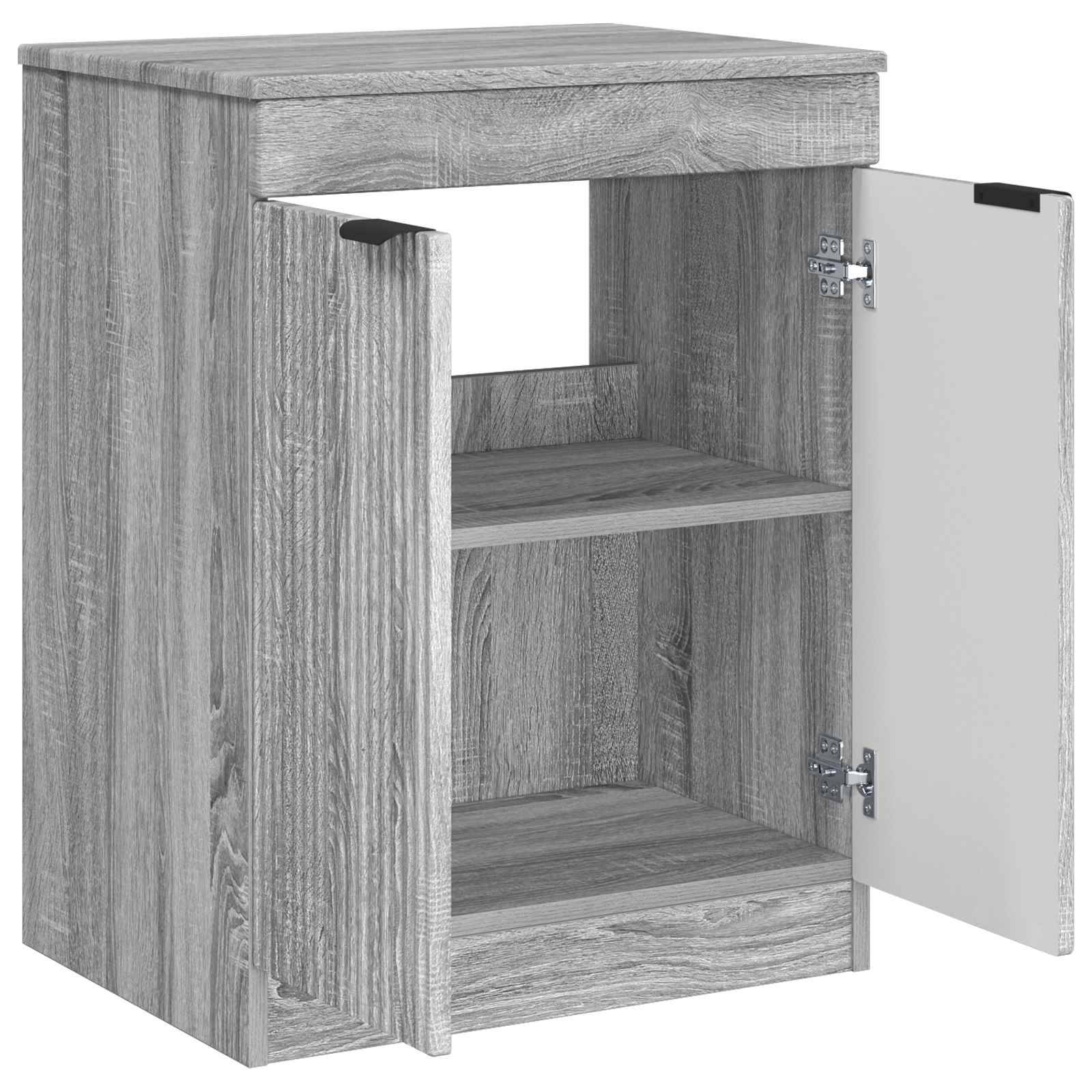 vidaXL Badezimmerschrank Grau Sonoma 54 x 41 x 70 cm Holzwerkstoff