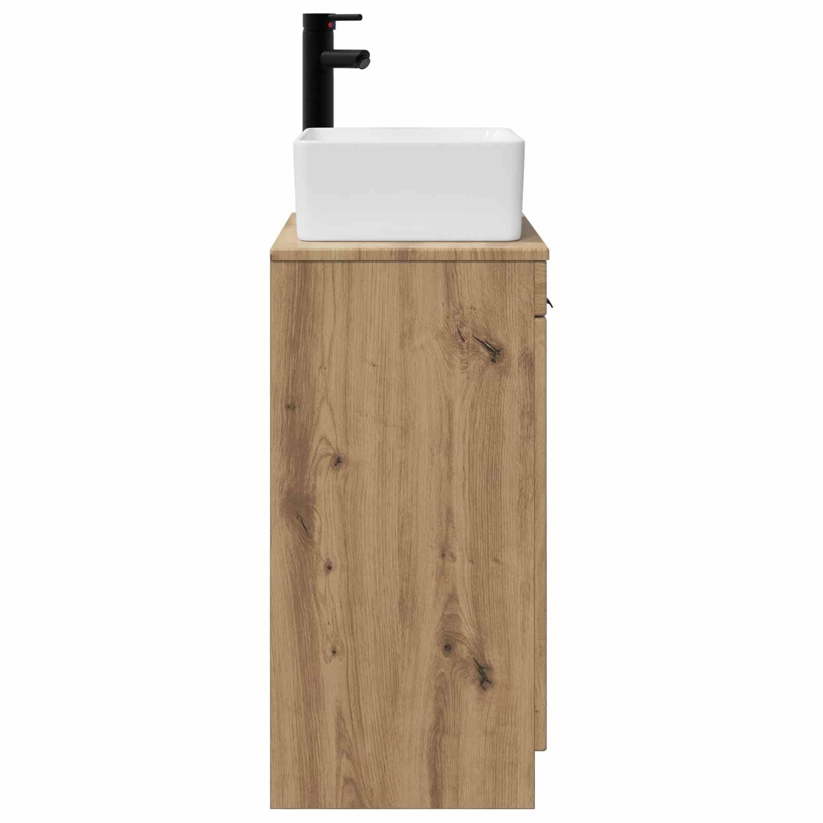 vidaXL Badezimmerschrank mit Waschbecken Artisan-Eiche 54 x 35 x 83 cm