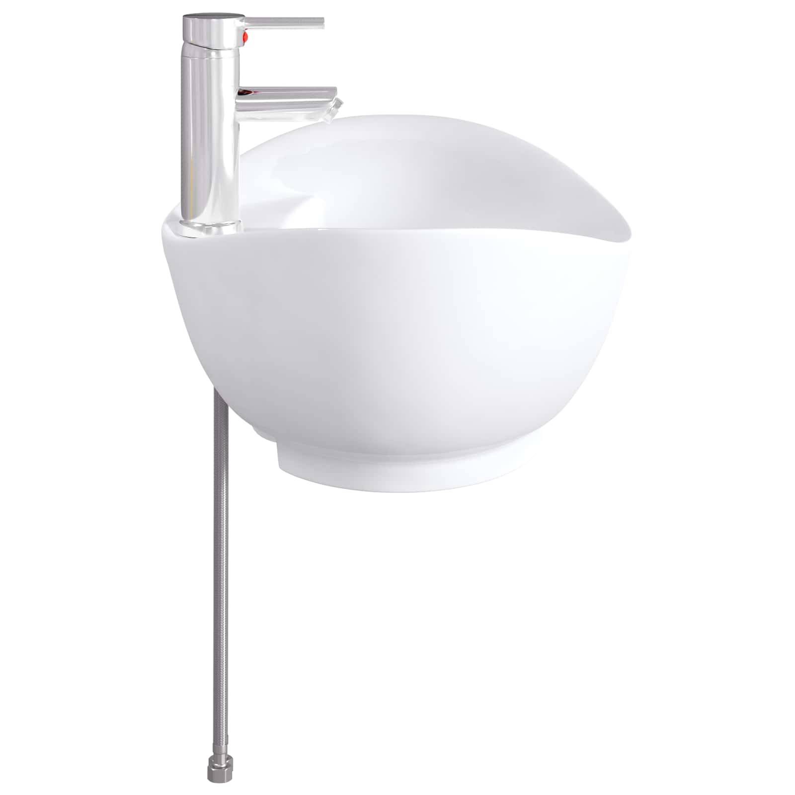 vidaXL Waschbecken fürs Badezimmer Chrom 59 x 35 x 21 cm Metall