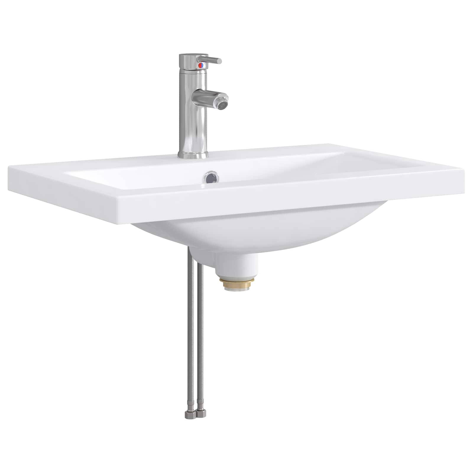 vidaXL Badezimmermöbel-Set Artisan-Eiche 61 x 40 x 84,5 cm