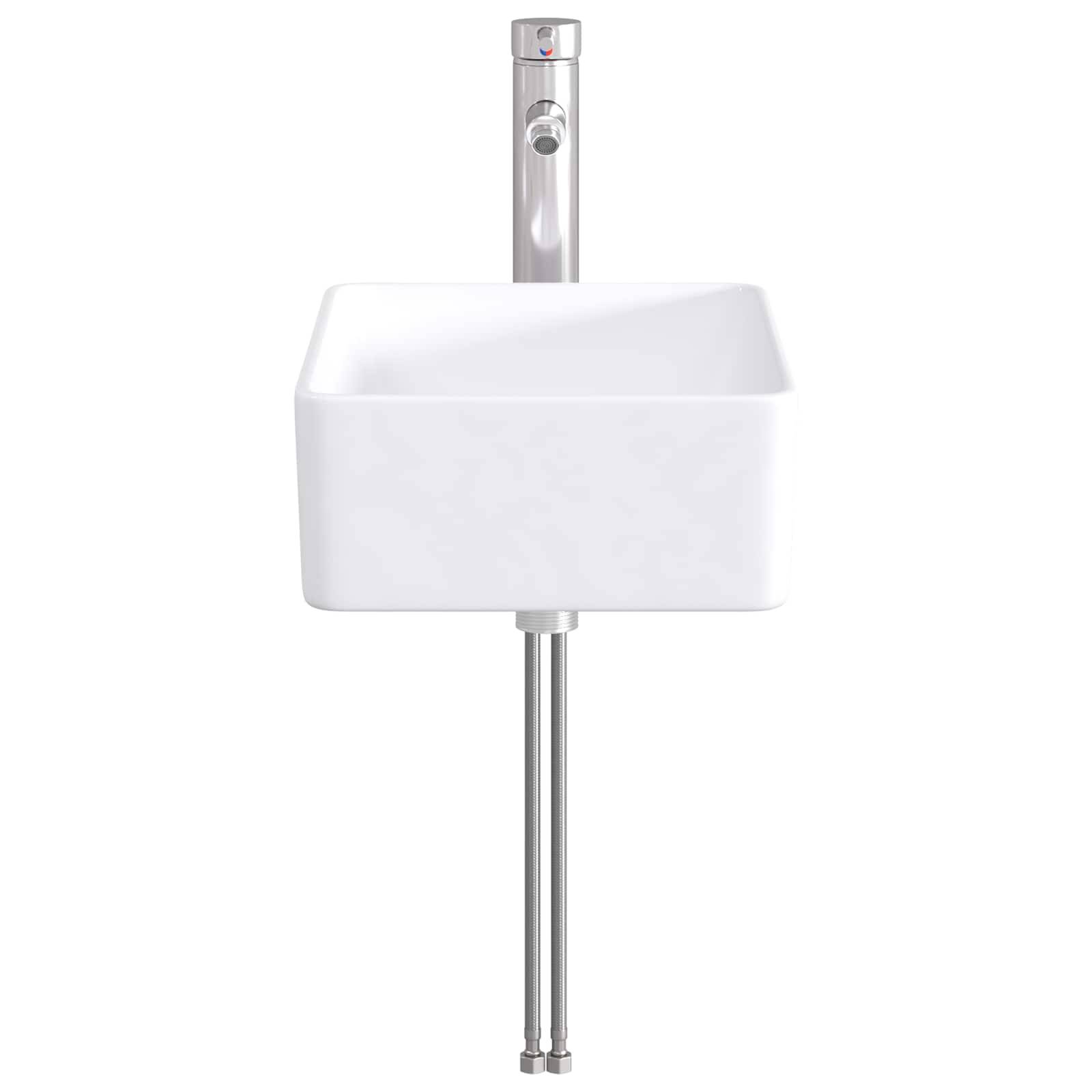 vidaXL Waschbecken fürs Badezimmer Chrom 40,5 x 30,5 x 13 cm Metall