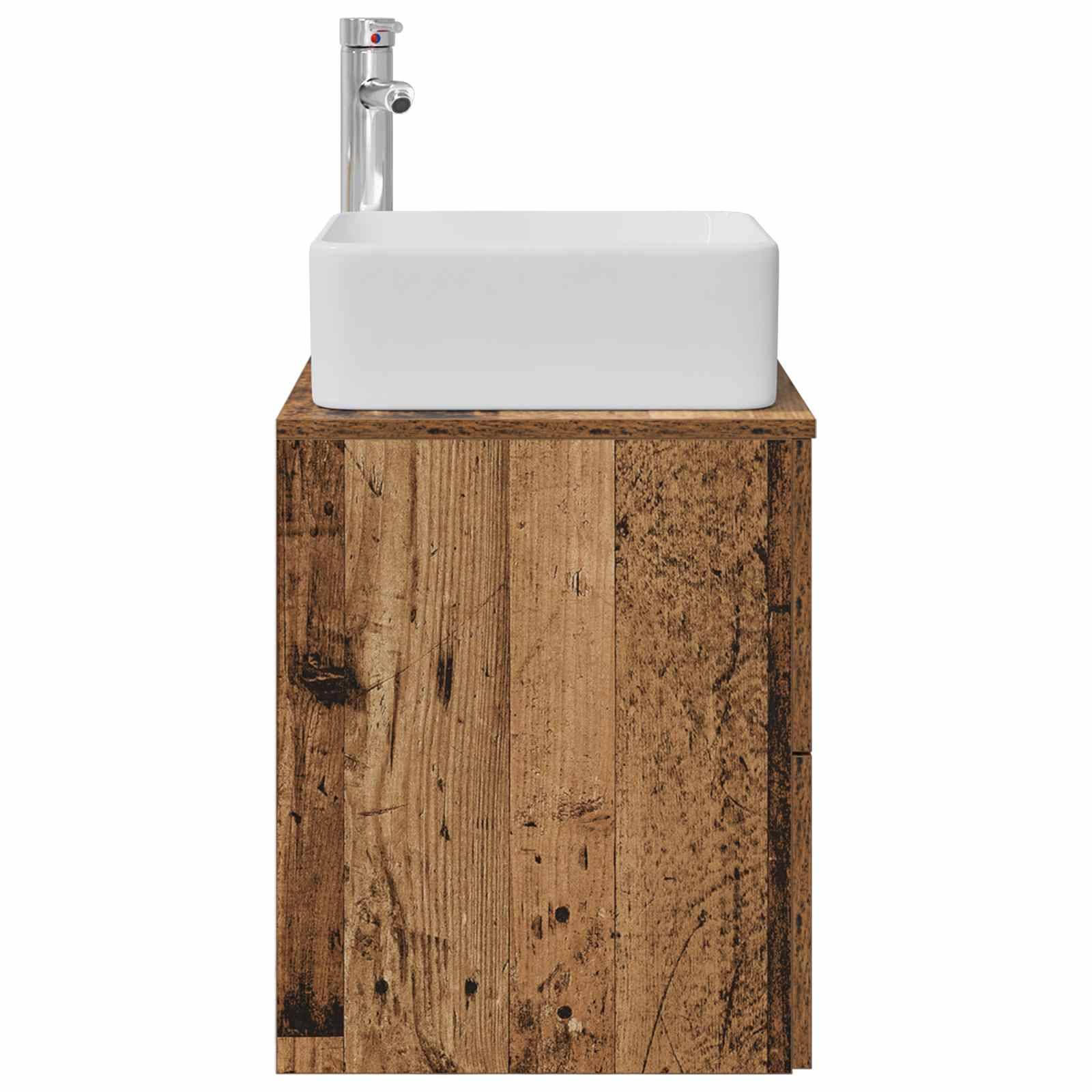 vidaXL Wandmontierte Waschtisch Altholz 49,5 x 41 x 63 cm