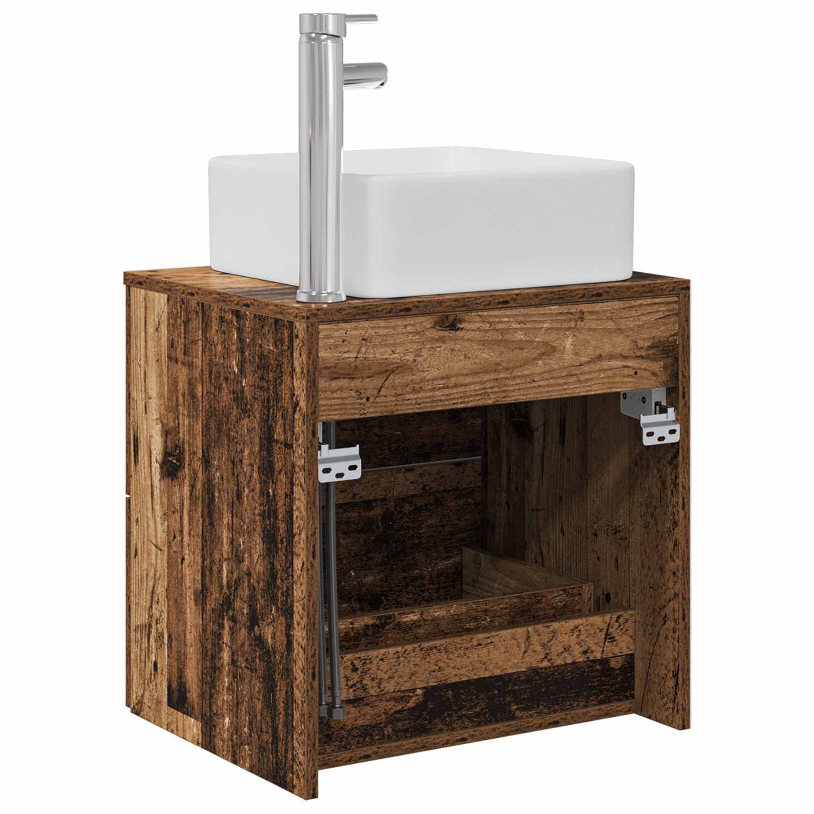 vidaXL Wandmontierte Waschtisch Altholz 49,5 x 41 x 63 cm
