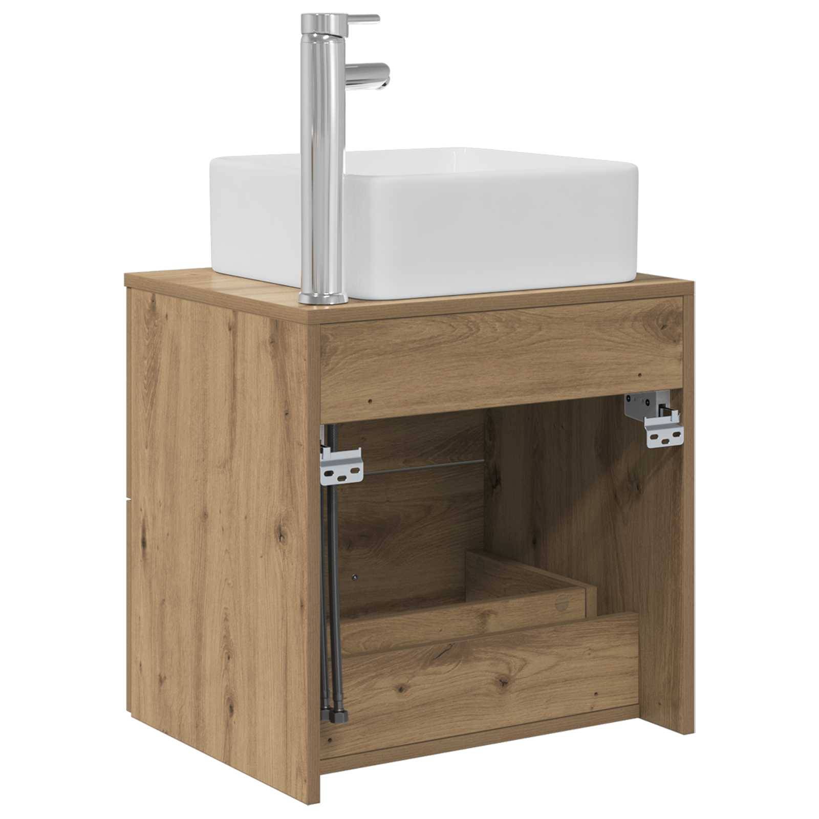 vidaXL Wandmontierte Waschtisch Artisan-Eiche 49,5 x 41 x 63 cm