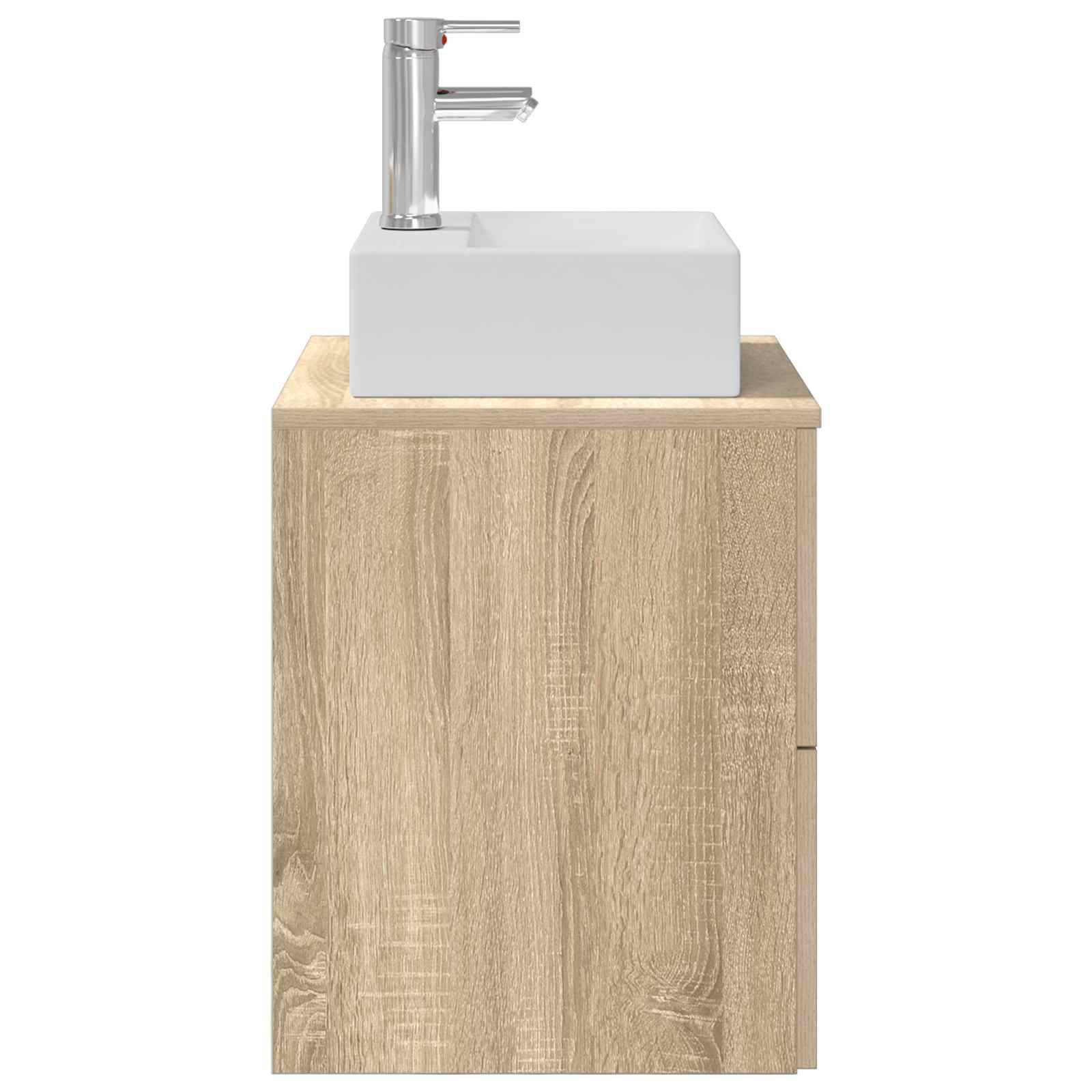 vidaXL Wandmontierte Waschtisch Sonoma-Eiche 49,5 x 41 x 62,5 cm
