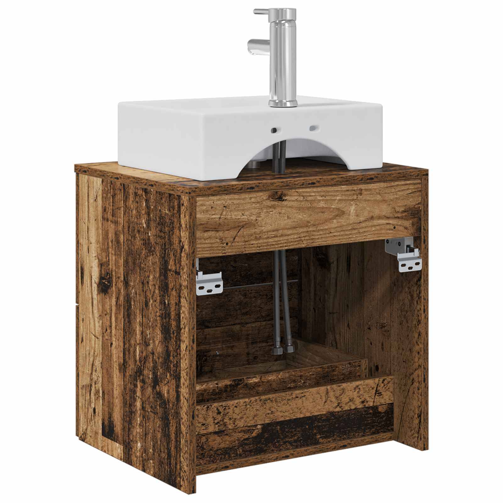 vidaXL Wandmontierte Waschtisch Altholz 49,5 x 41 x 62,5 cm
