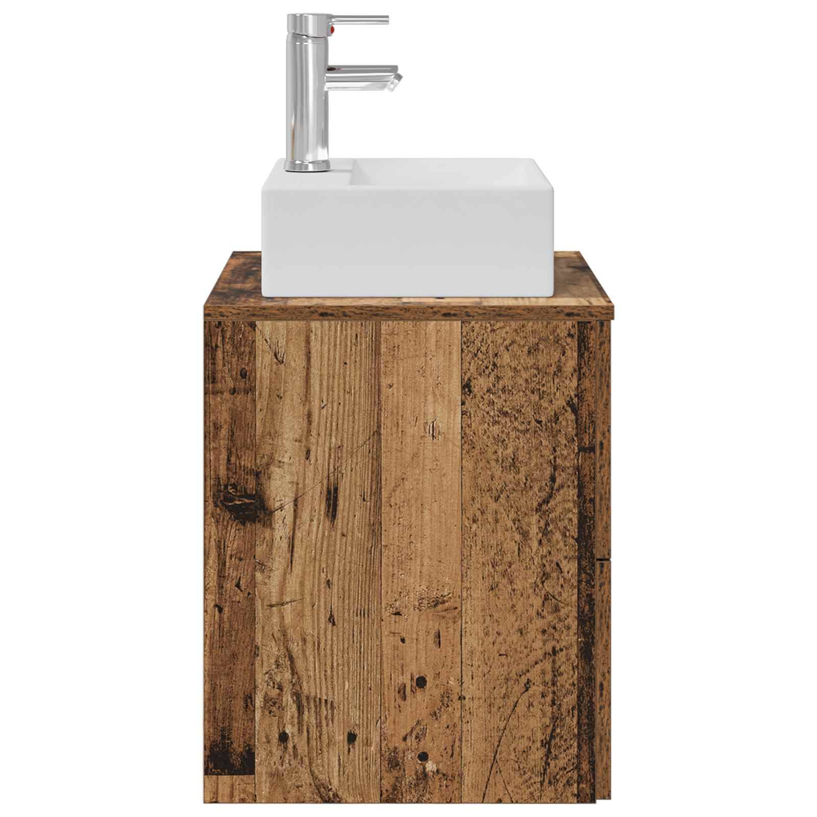 vidaXL Wandmontierte Waschtisch Altholz 49,5 x 41 x 62,5 cm