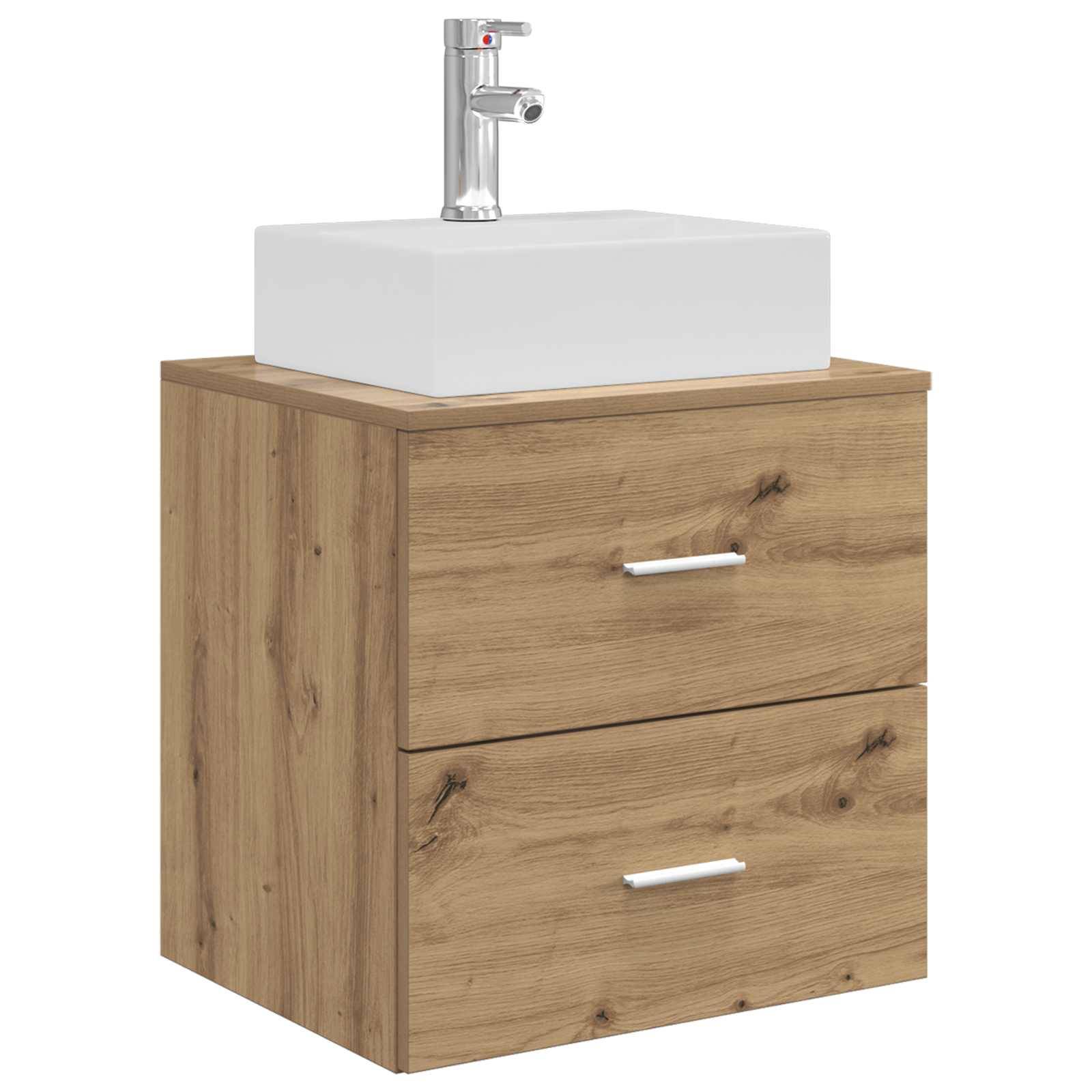 vidaXL Wandmontierte Waschtisch Artisan-Eiche 49,5 x 41 x 62,5 cm