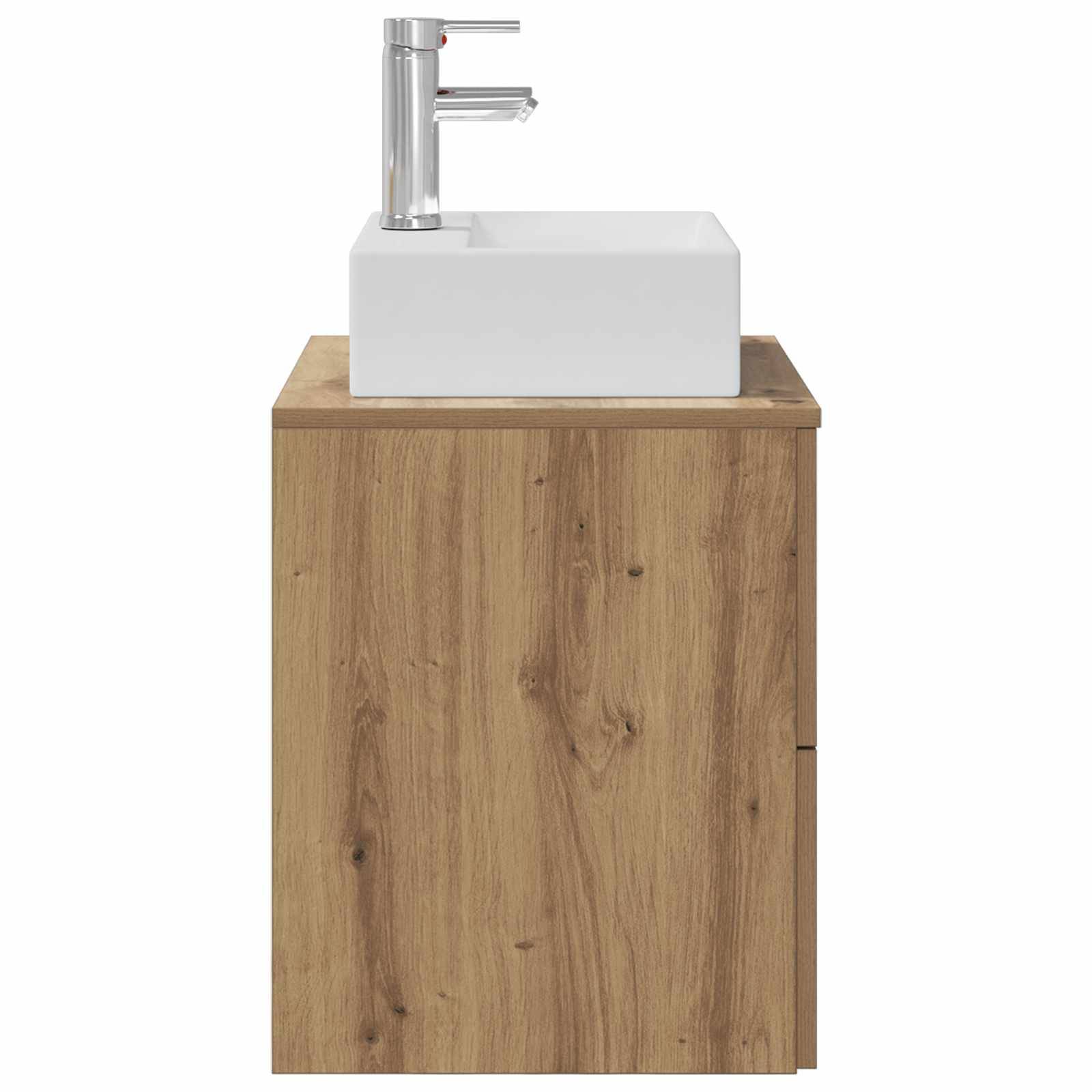 vidaXL Wandmontierte Waschtisch Artisan-Eiche 49,5 x 41 x 62,5 cm