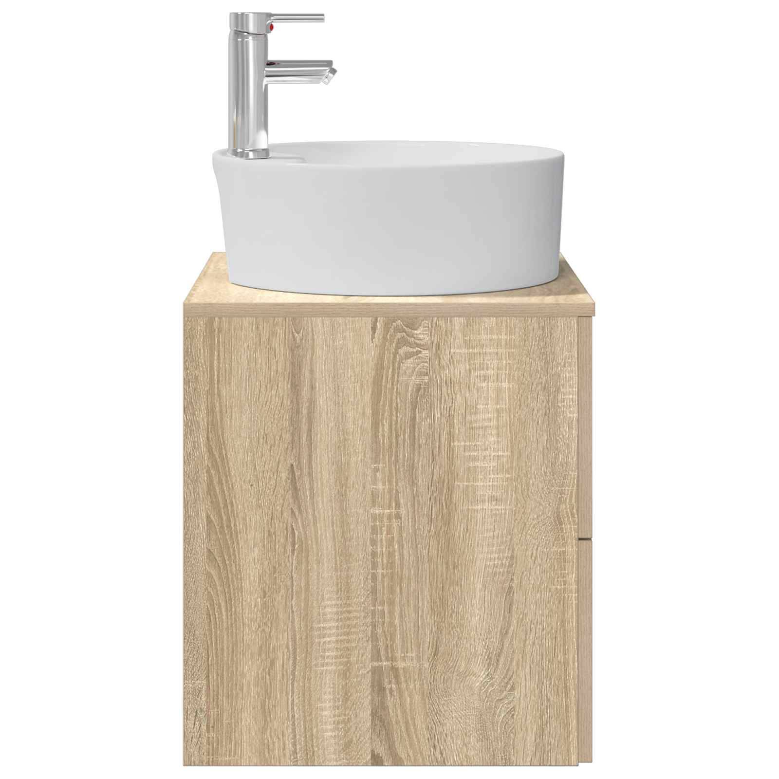 vidaXL Wandmontierte Waschtisch Sonoma-Eiche 49,5 x 44,5 x 65 cm
