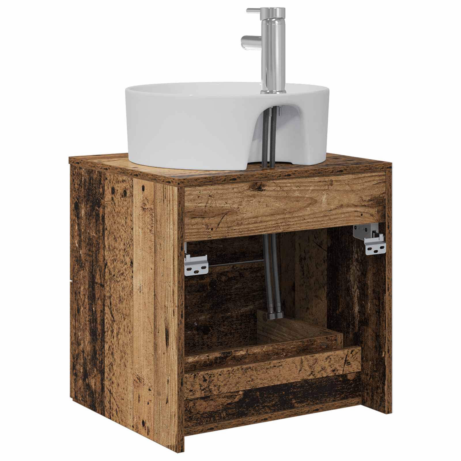 vidaXL Wandmontierte Waschtisch Altholz 49,5 x 44,5 x 65 cm
