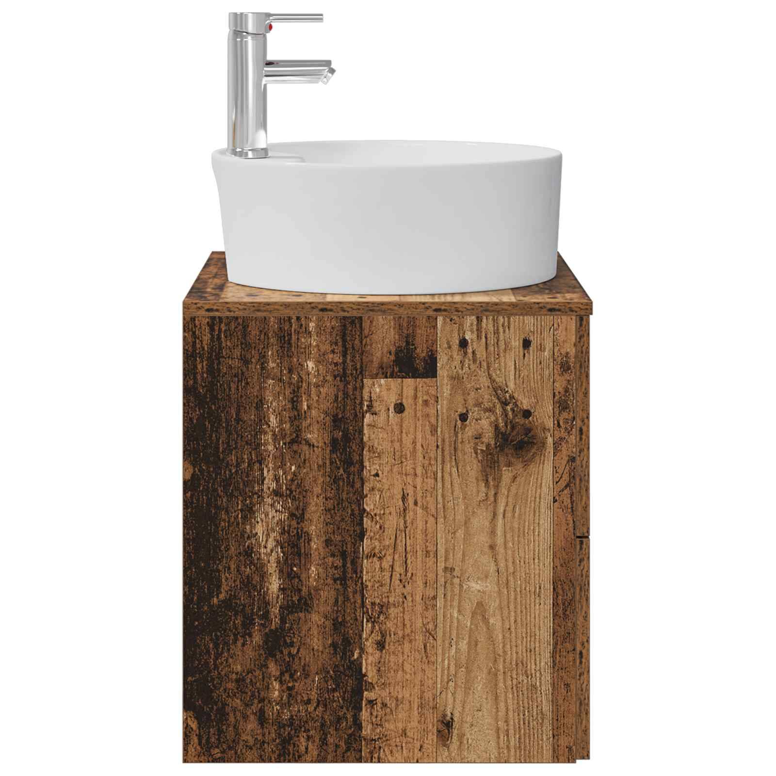 vidaXL Wandmontierte Waschtisch Altholz 49,5 x 44,5 x 65 cm