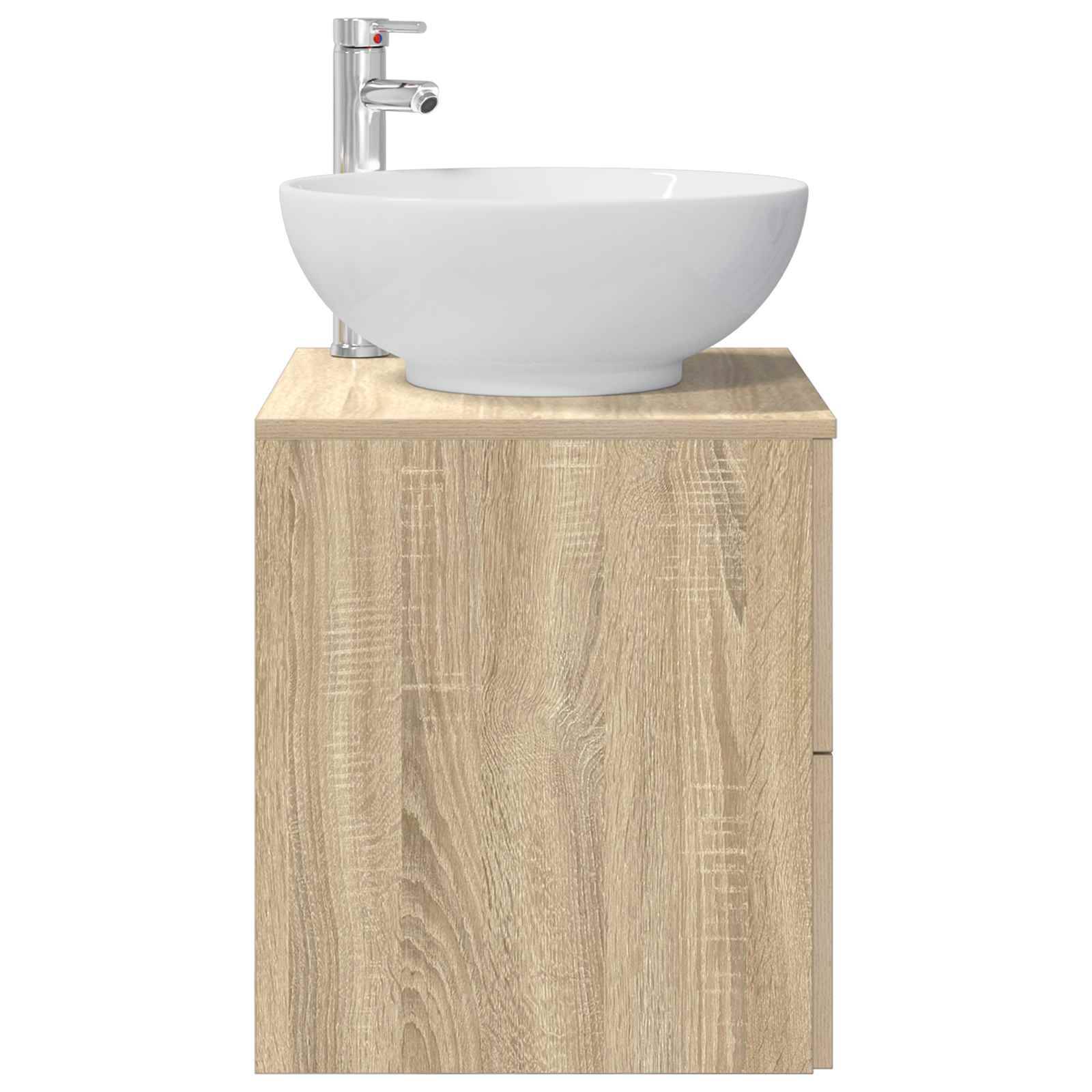 vidaXL Wandmontierte Waschtisch Sonoma-Eiche 49,5 x 44,5 x 66,5 cm