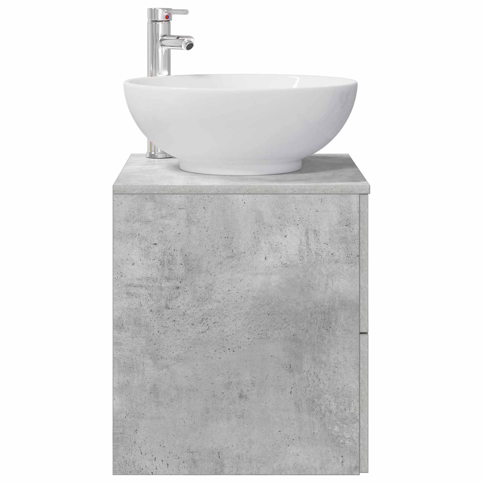 vidaXL Wandmontierte Waschtisch Betongrau 49,5 x 44,5 x 66,5 cm