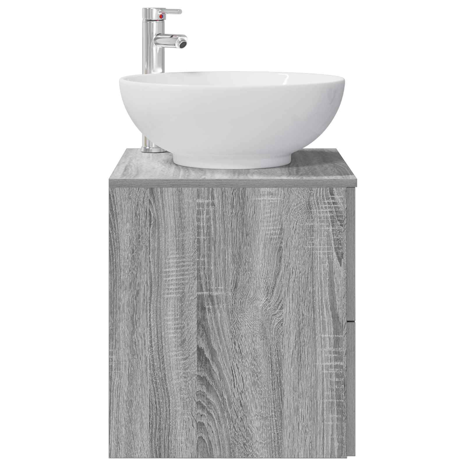 vidaXL Wandmontierte Waschtisch Grau Sonoma 49,5 x 44,5 x 66,5 cm