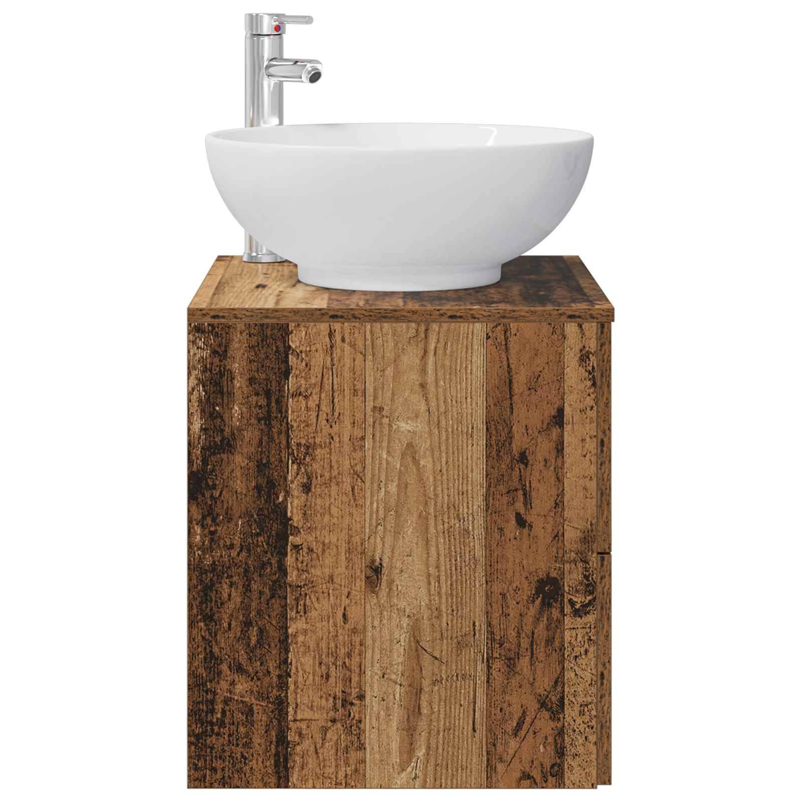vidaXL Wandmontierte Waschtisch Altholz 49,5 x 44,5 x 66,5 cm