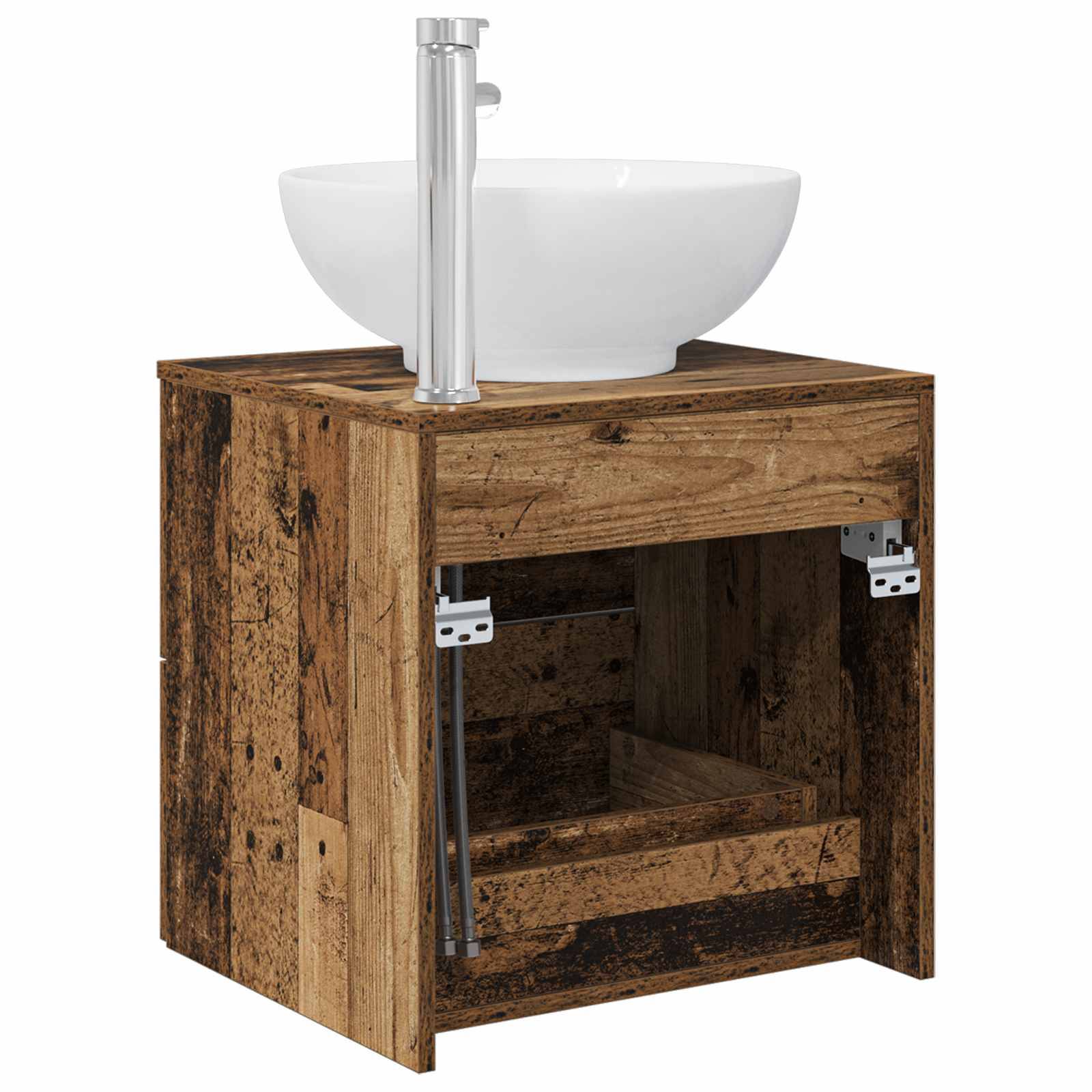 vidaXL Wandmontierte Waschtisch Altholz 49,5 x 44,5 x 66,5 cm