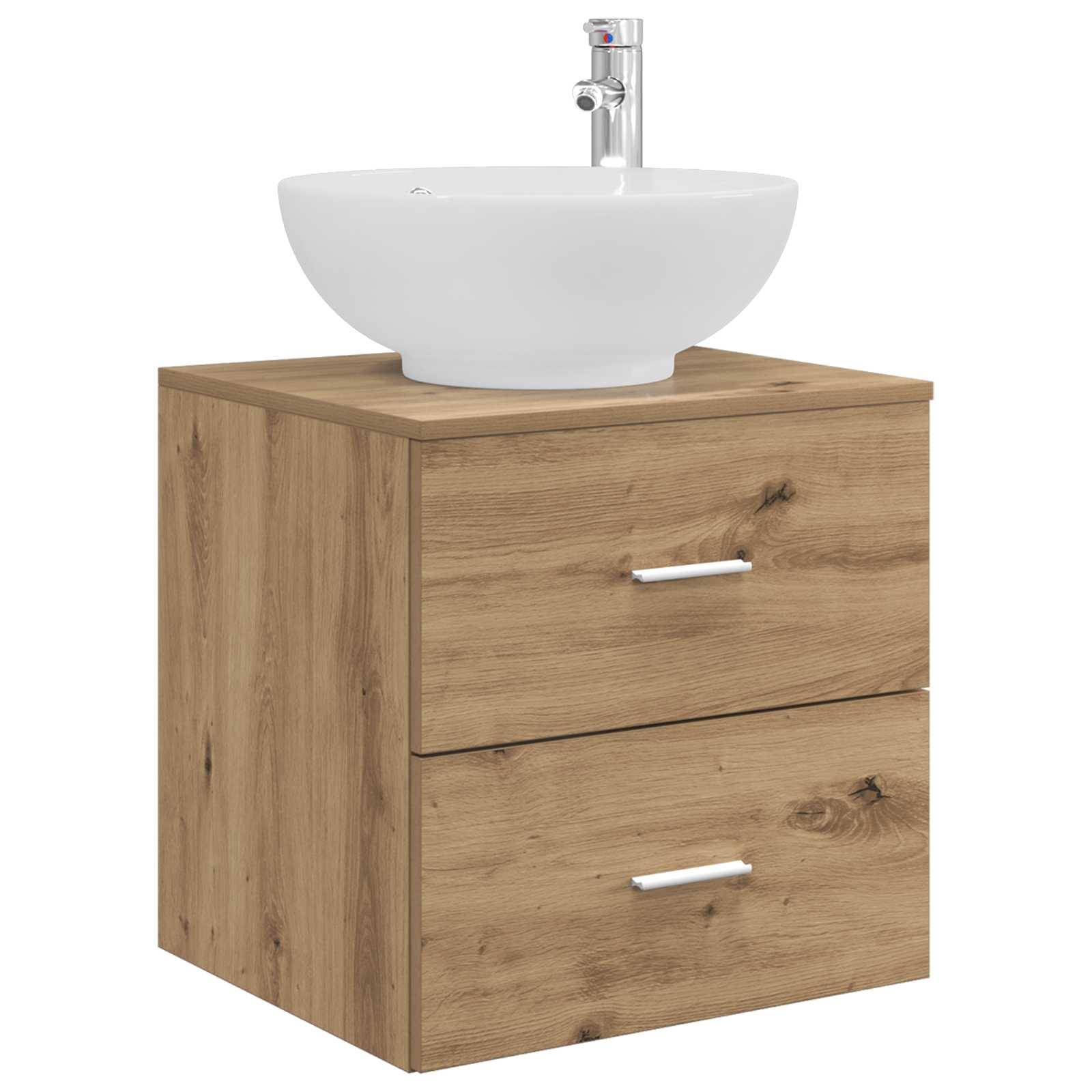 vidaXL Wandmontierte Waschtisch Artisan-Eiche 49,5 x 44,5 x 66,5 cm