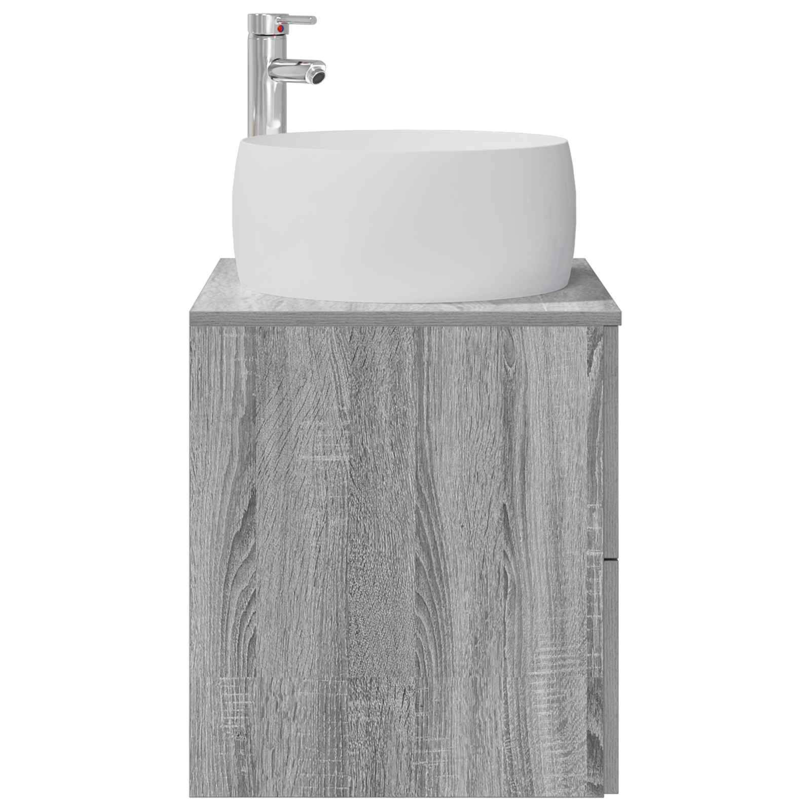 vidaXL Wandmontierte Waschtisch Grau Sonoma 49,5 x 44,5 x 66 cm