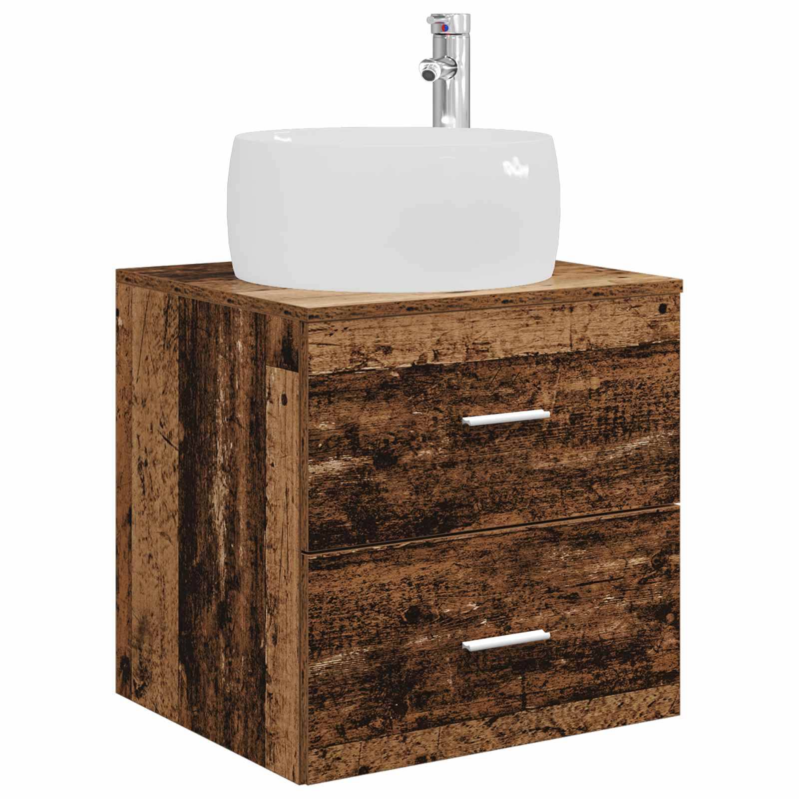 vidaXL Wandmontierte Waschtisch Altholz 49,5 x 44,5 x 66 cm