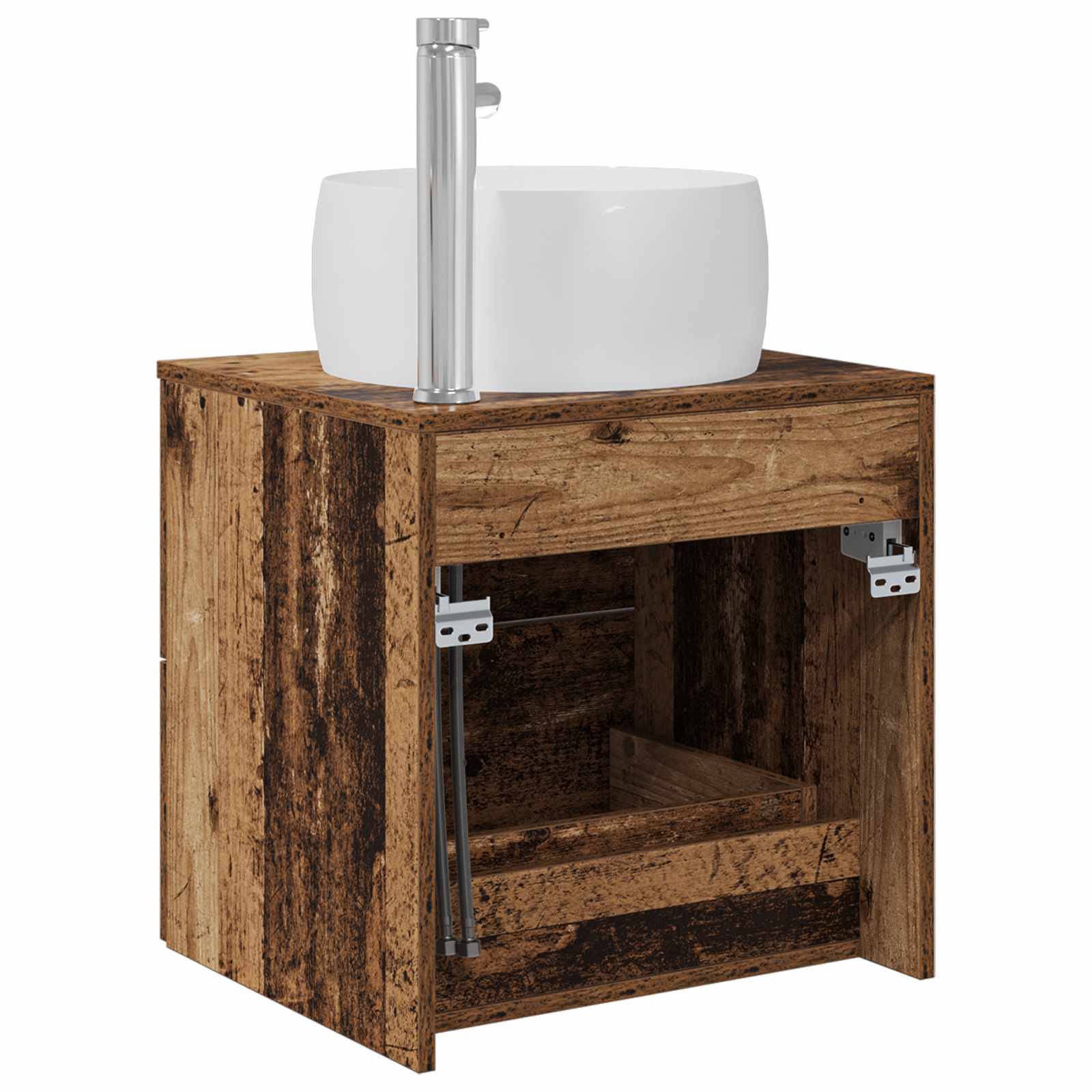 vidaXL Wandmontierte Waschtisch Altholz 49,5 x 44,5 x 66 cm