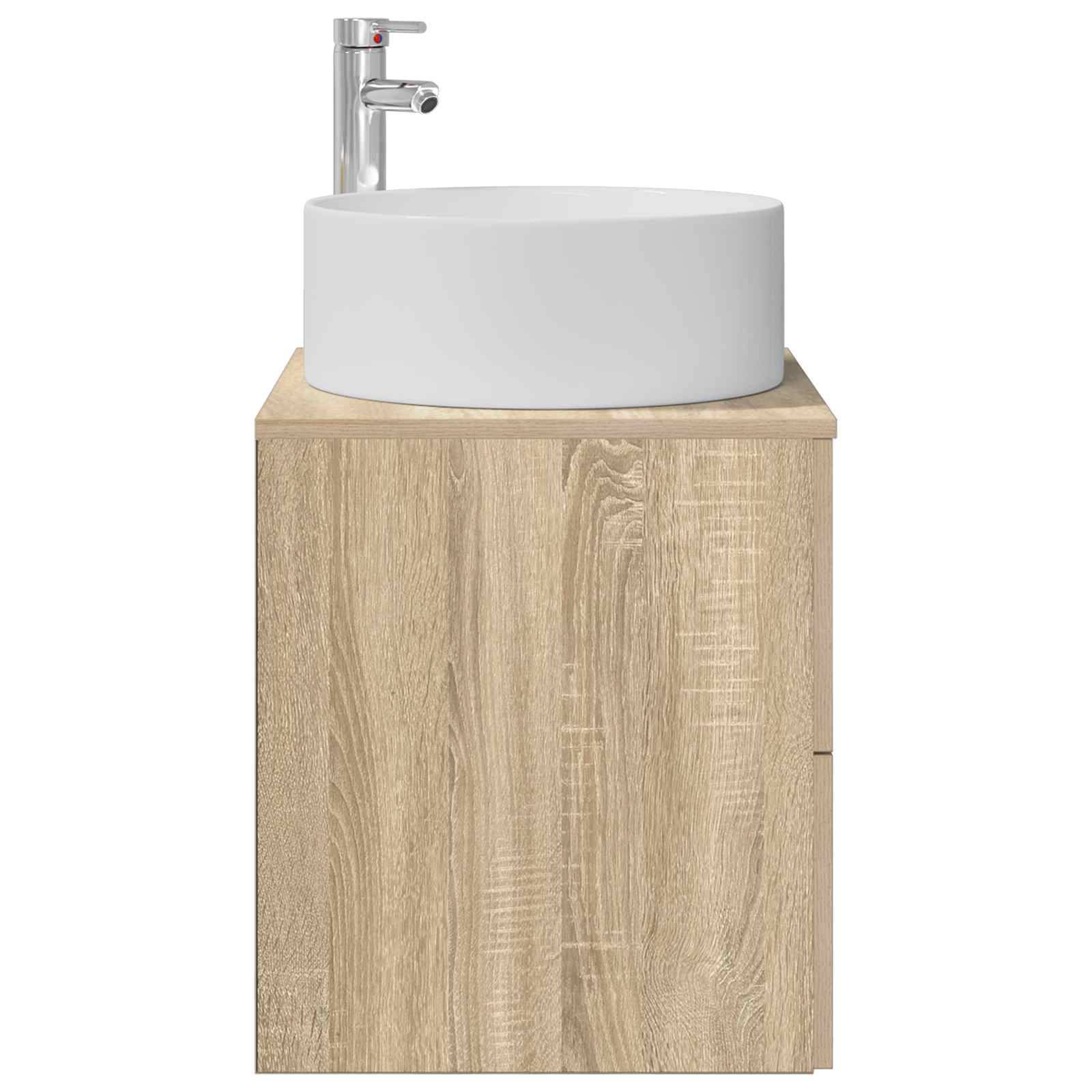 vidaXL Wandmontierte Waschtisch Sonoma-Eiche 49,5 x 44,5 x 65,5 cm