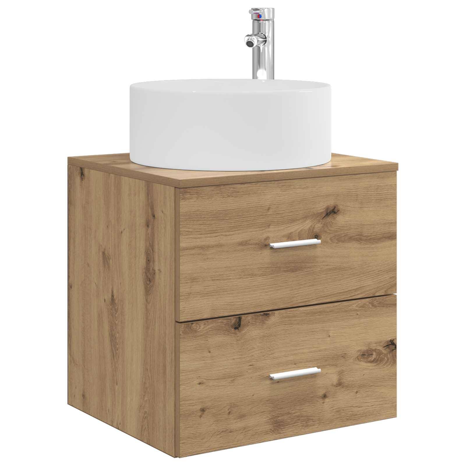 vidaXL Wandmontierte Waschtisch Artisan-Eiche 49,5 x 44,5 x 65,5 cm