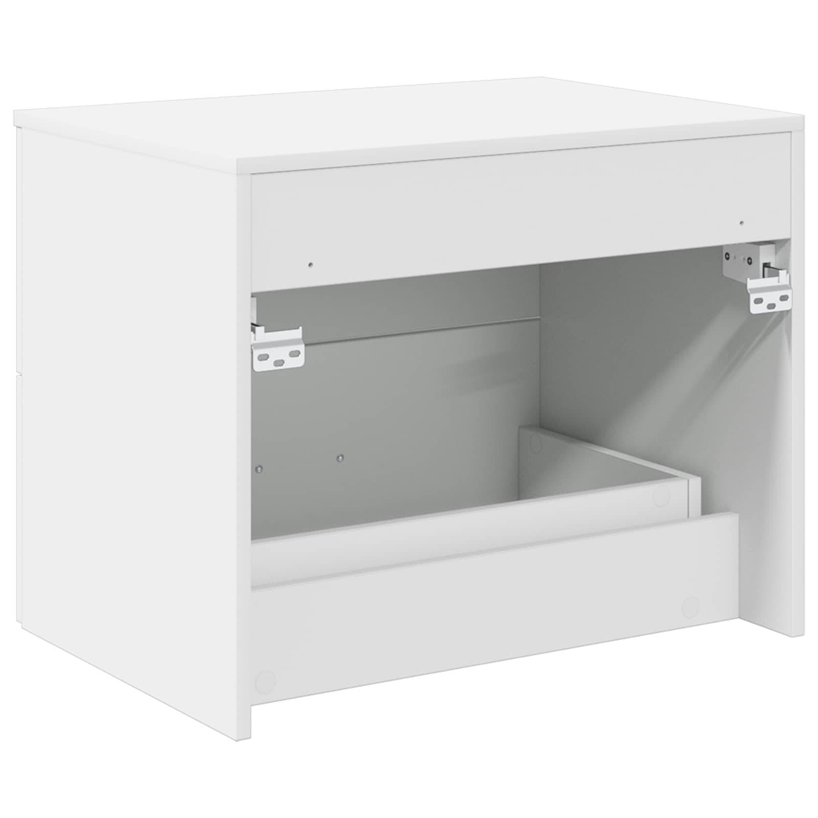 vidaXL Wandaufbewahrung Badezimmer Weiß 62,5 x 44,5 x 50 cm