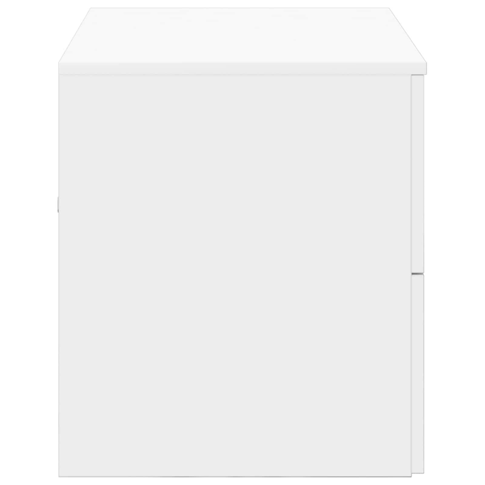 vidaXL Wandaufbewahrung Badezimmer Weiß 62,5 x 44,5 x 50 cm