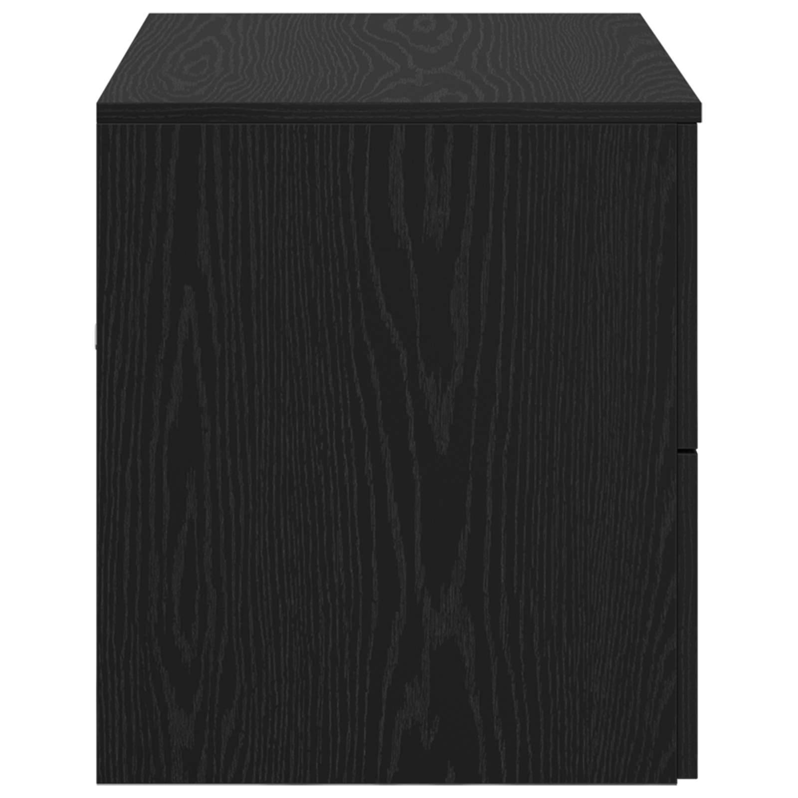 vidaXL Wandaufbewahrung Badezimmer Schwarze Eiche 62,5 x 44,5 x 50 cm