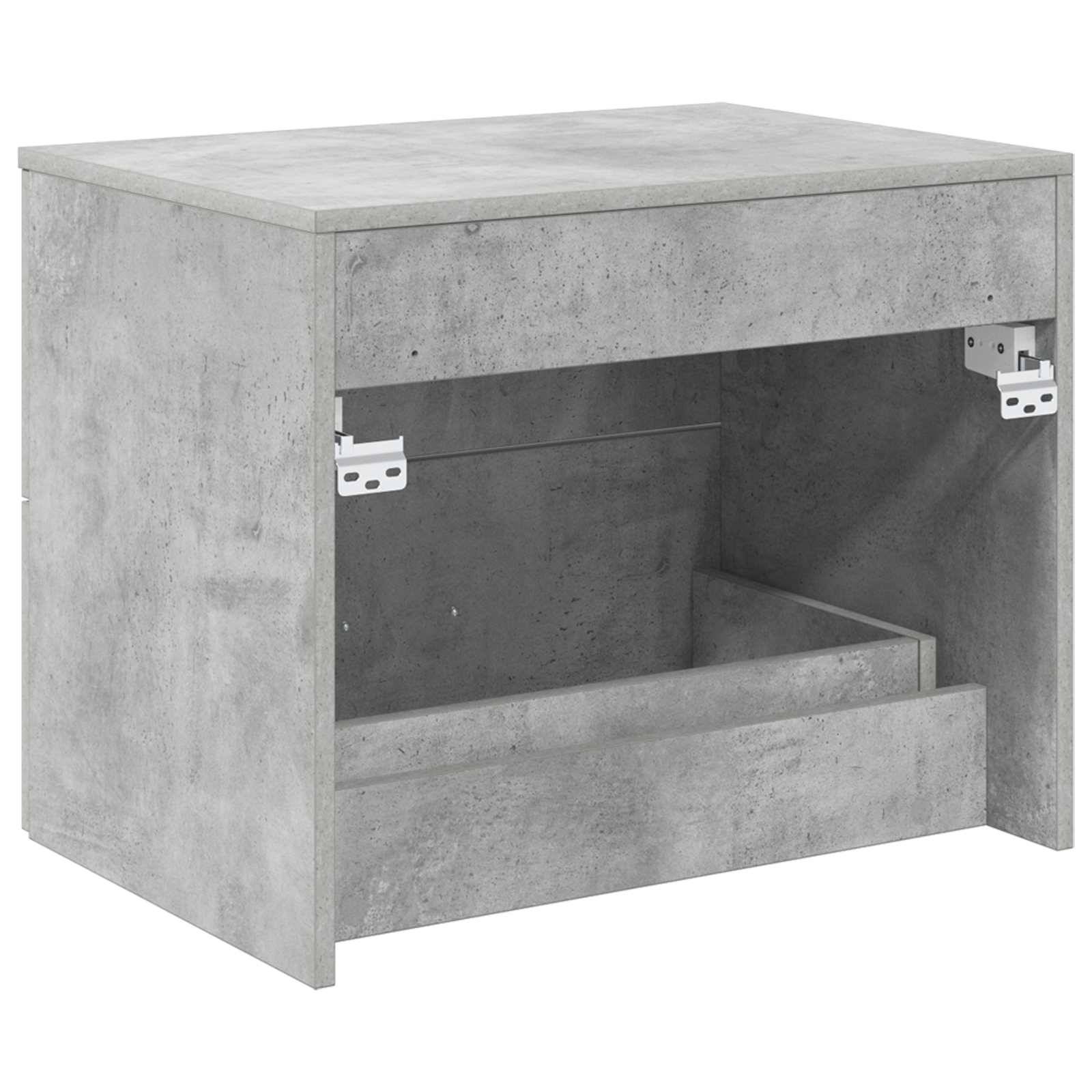 vidaXL Wandaufbewahrung Badezimmer Betongrau 62,5 x 44,5 x 50 cm