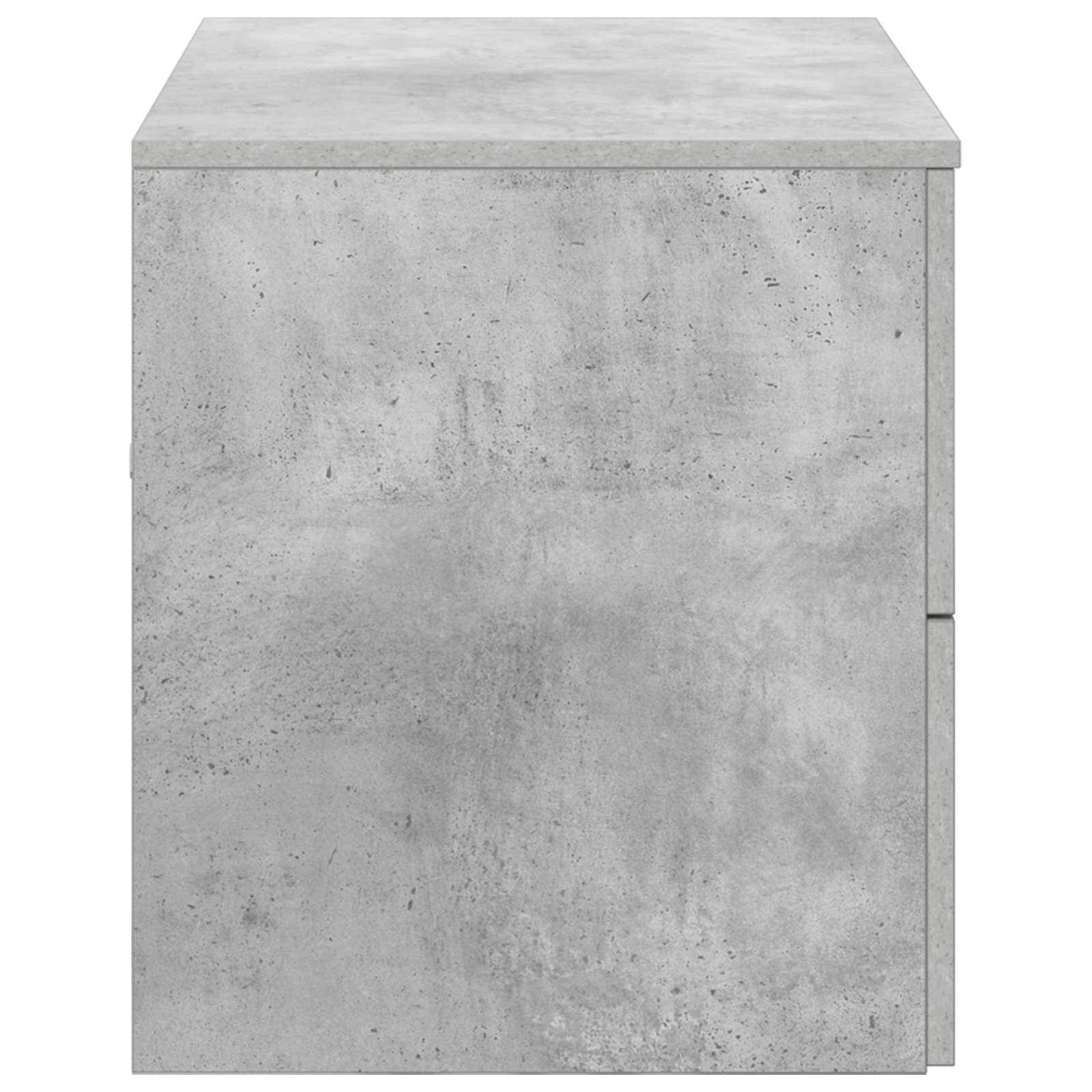 vidaXL Wandaufbewahrung Badezimmer Betongrau 62,5 x 44,5 x 50 cm