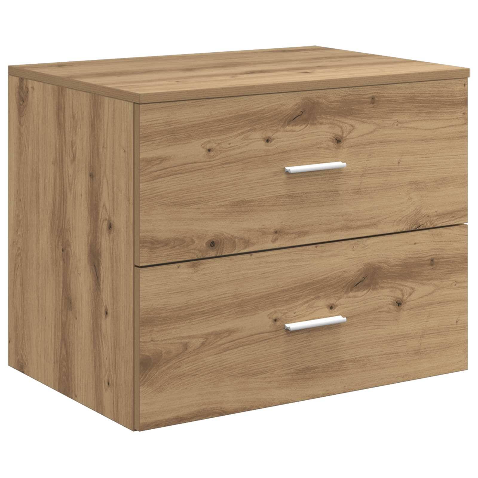 vidaXL Wandaufbewahrung Badezimmer Artisan-Eiche 62,5 x 44,5 x 50 cm