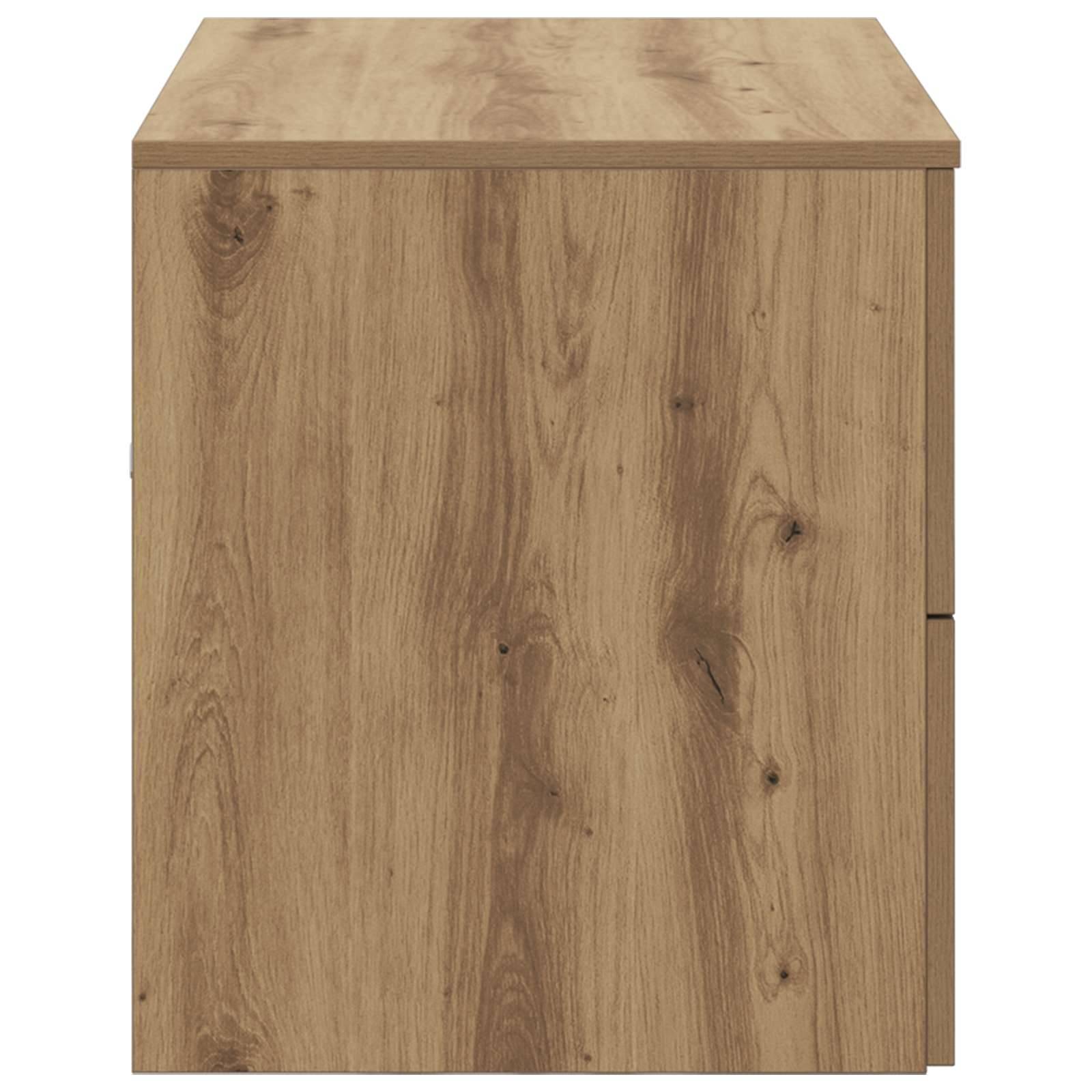 vidaXL Wandaufbewahrung Badezimmer Artisan-Eiche 62,5 x 44,5 x 50 cm