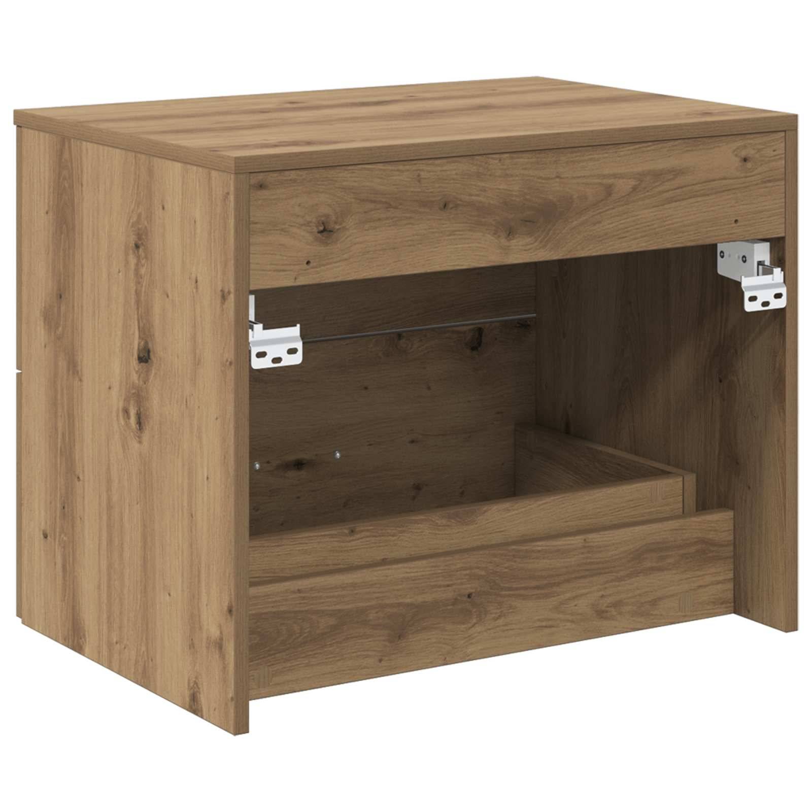 vidaXL Wandaufbewahrung Badezimmer Artisan-Eiche 62,5 x 44,5 x 50 cm