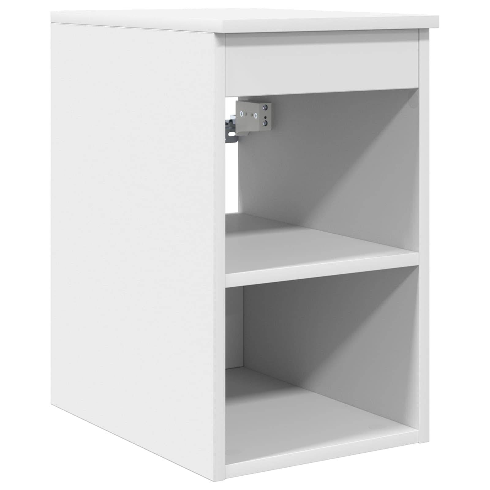 vidaXL Badezimmerschrank Inzwischen Weiß 30 x 35 x 50 cm Holzwerkstoff