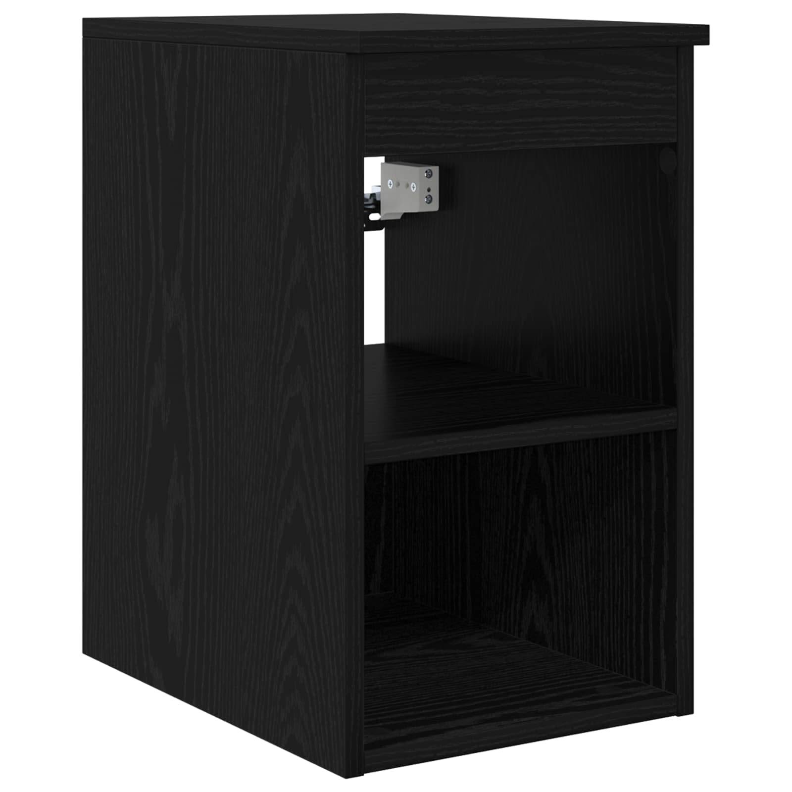 vidaXL Badezimmerschrank Inzwischen Schwarze Eiche 30 x 35 x 50 cm