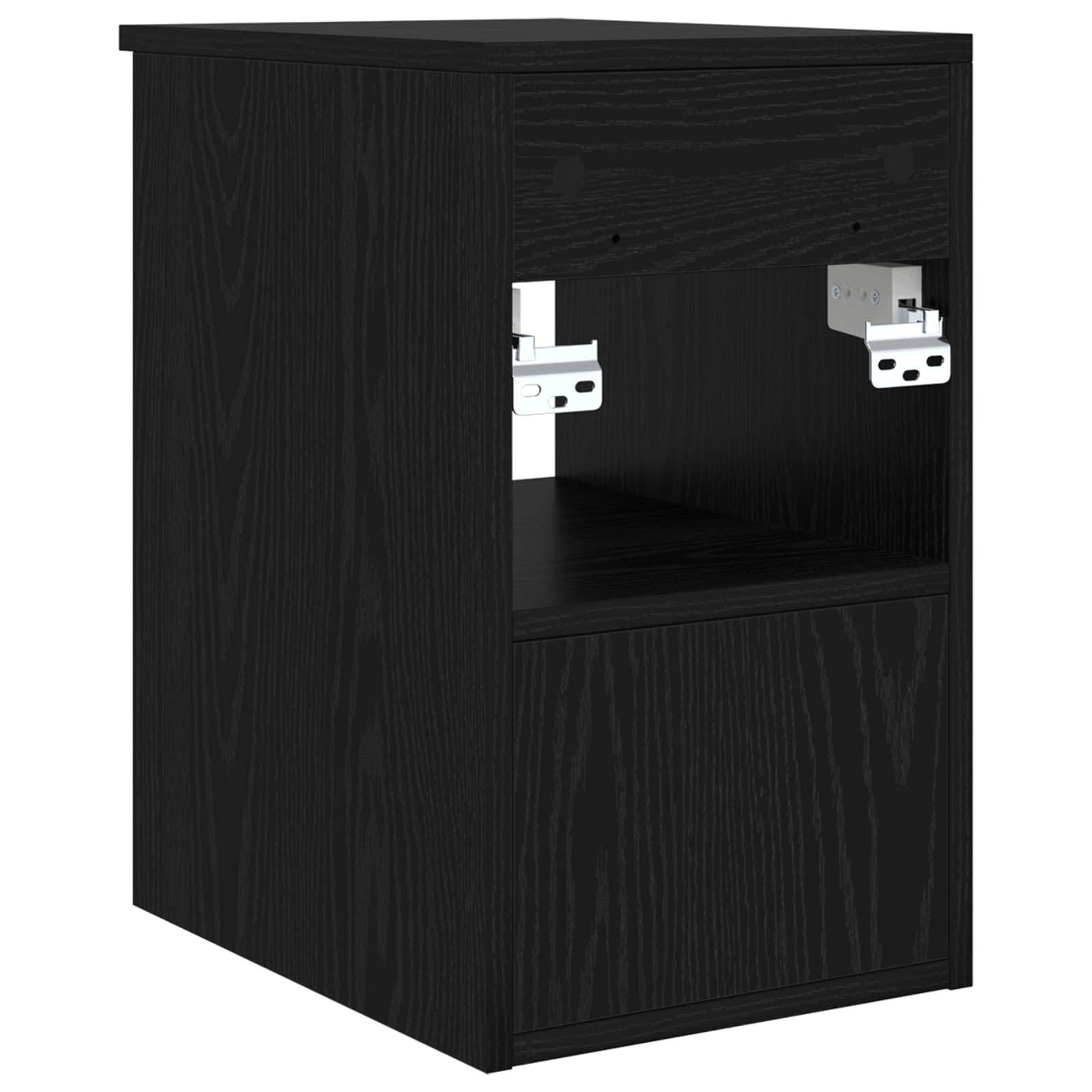 vidaXL Badezimmerschrank Inzwischen Schwarze Eiche 30 x 35 x 50 cm