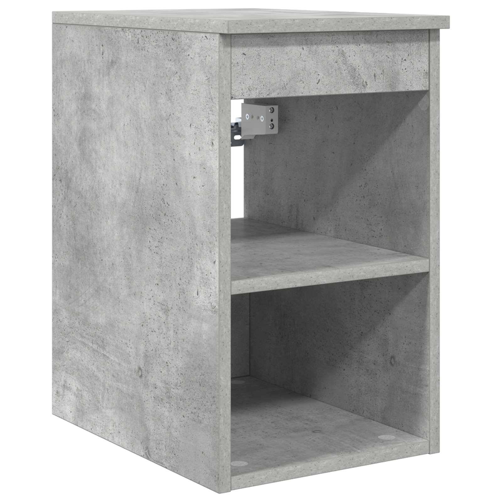 vidaXL Badezimmerschrank Inzwischen Betongrau 30 x 35 x 50 cm