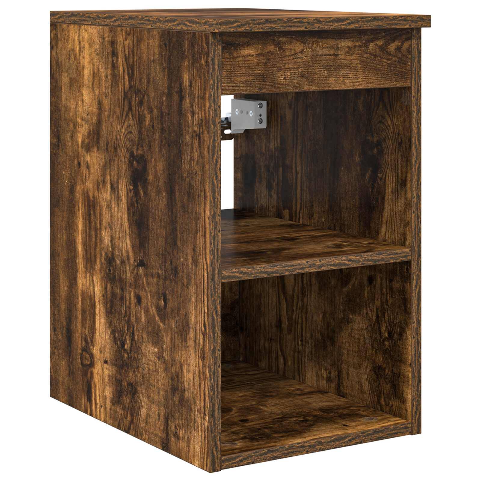 vidaXL Badezimmerschrank Inzwischen Geräucherte Eiche 30 x 35 x 50 cm