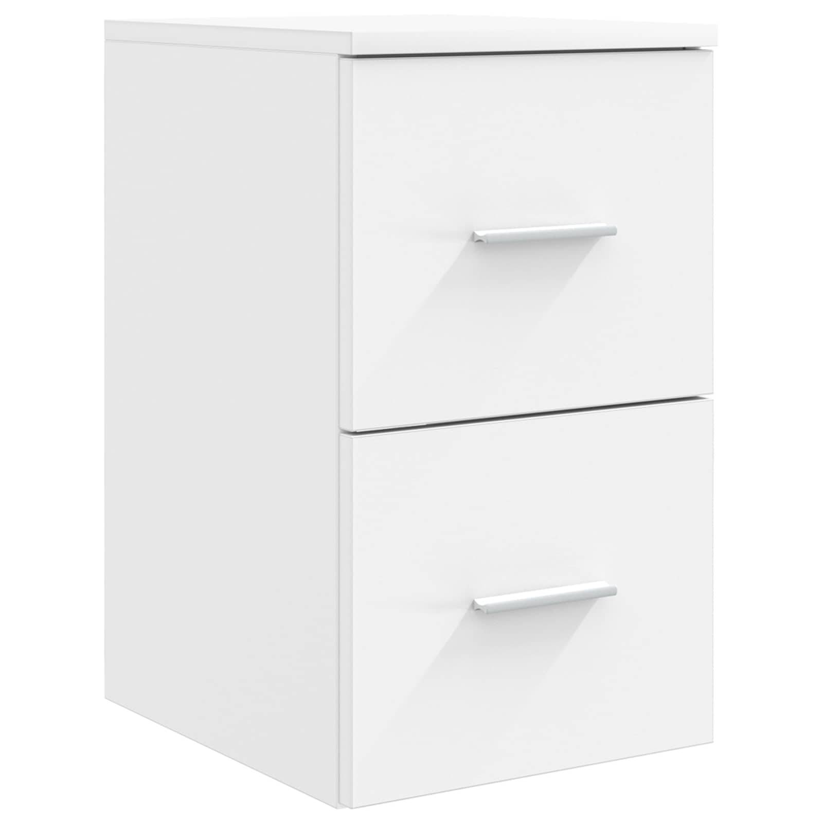 vidaXL Badezimmerschrank Inzwischen Weiß 30 x 35 x 50 cm Holzwerkstoff